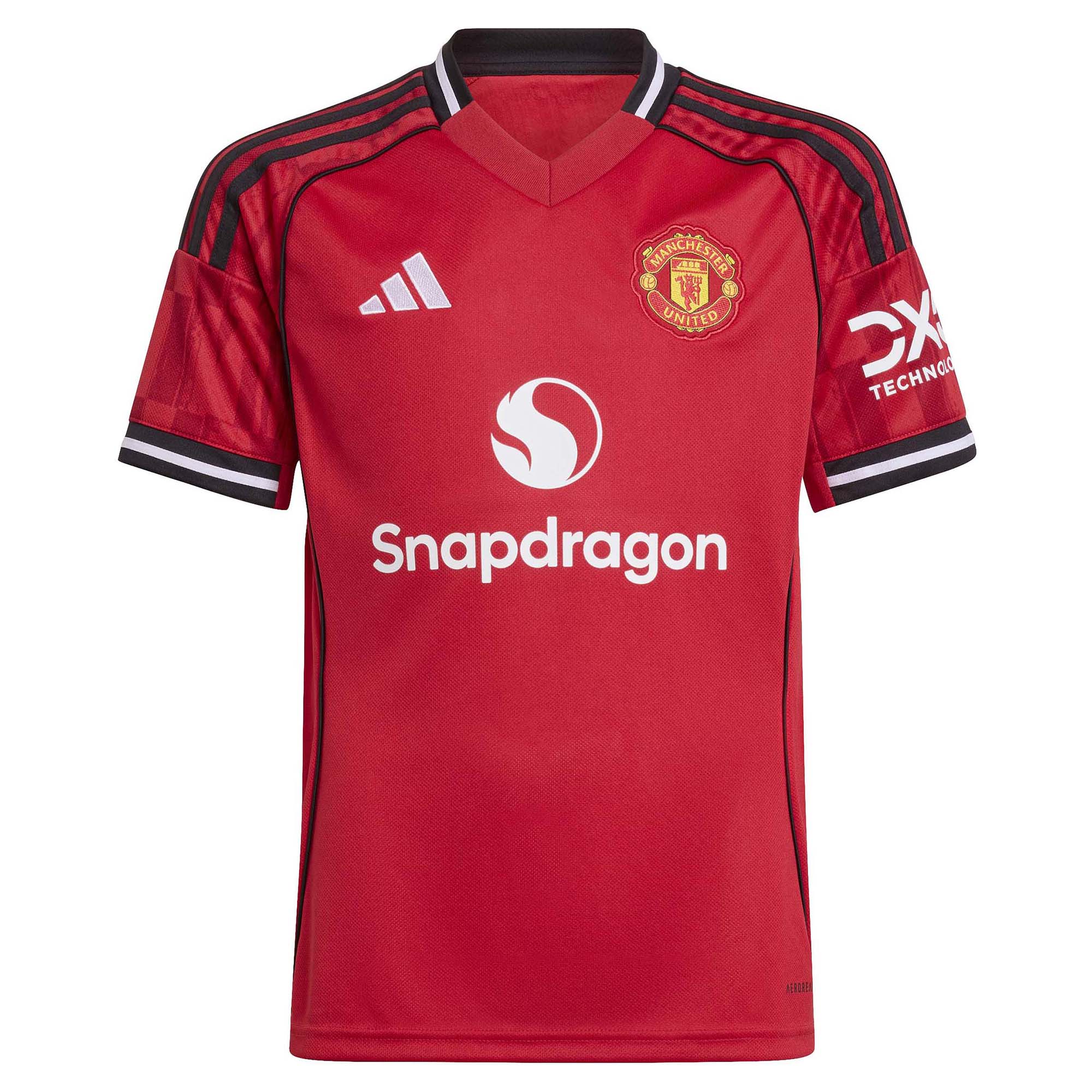 Junior's Manchester United 2025/26 Home Soccer Jersey