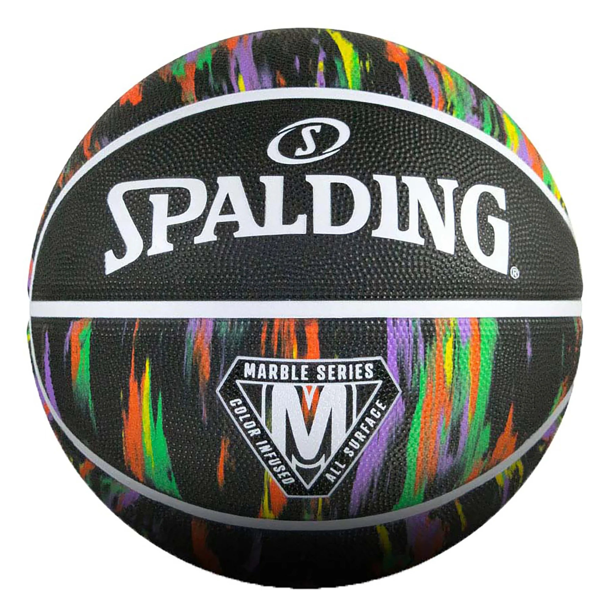 Marble Black & Multi Outdoor Basketball - Image 2