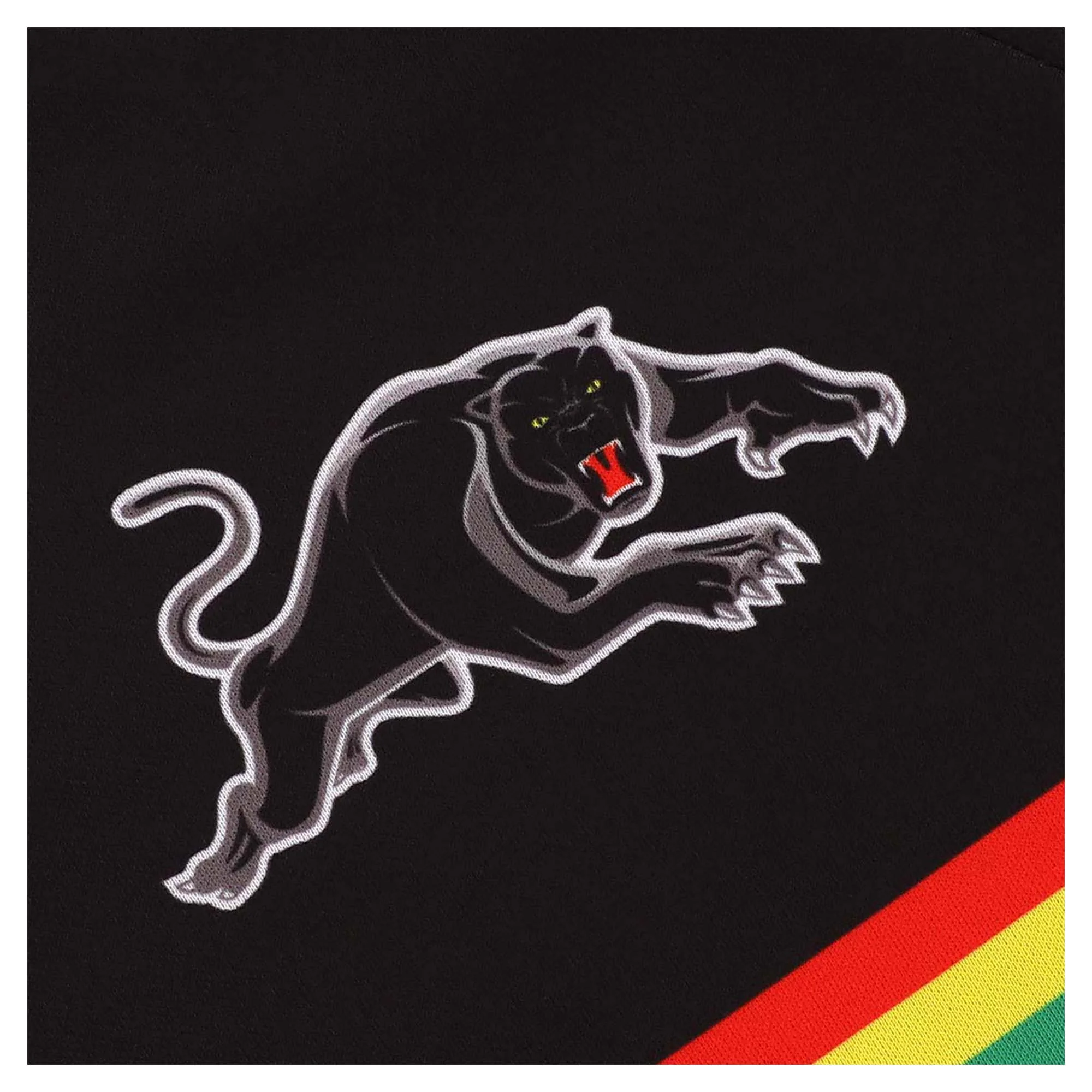 Men's NRL Penrith Panthers 2025 Black Training T-Shirt - Image 3