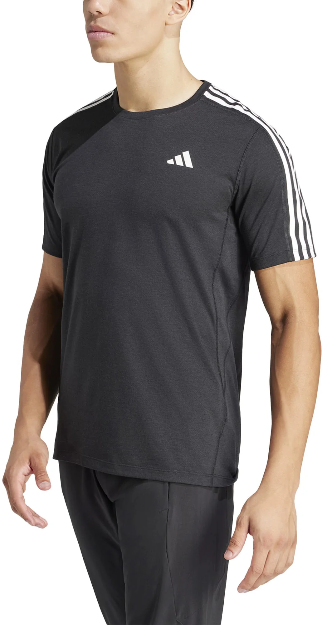 Men's Own the Run 3-Stripes T-Shirt - Image 2
