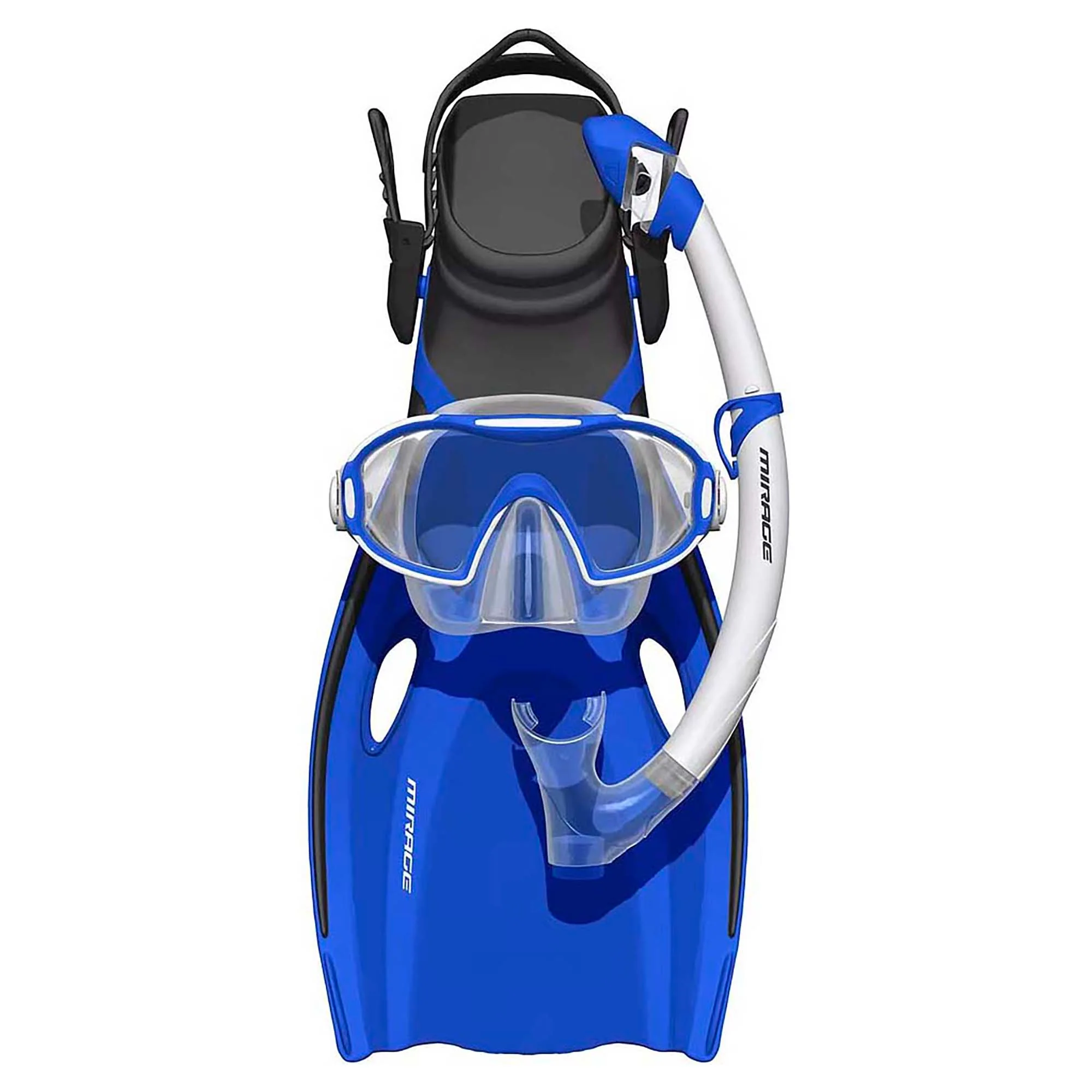 Junior's Horizon Dry Silicone Mask, Snorkel & Fin Set (Size L/XL)