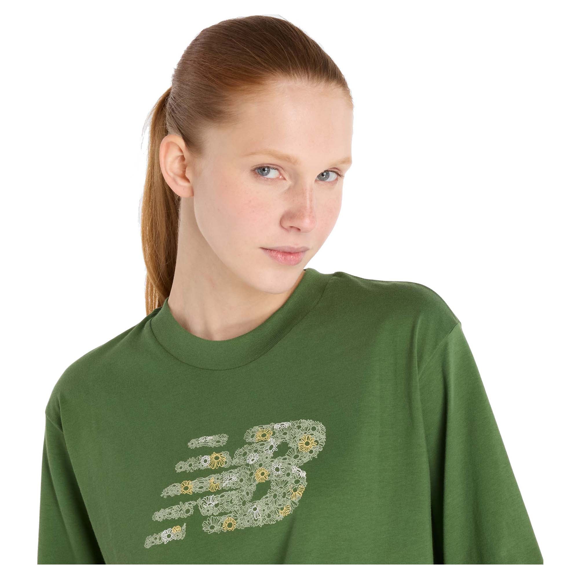 Women's Flower Logo Crew T-Shirt - Image 3