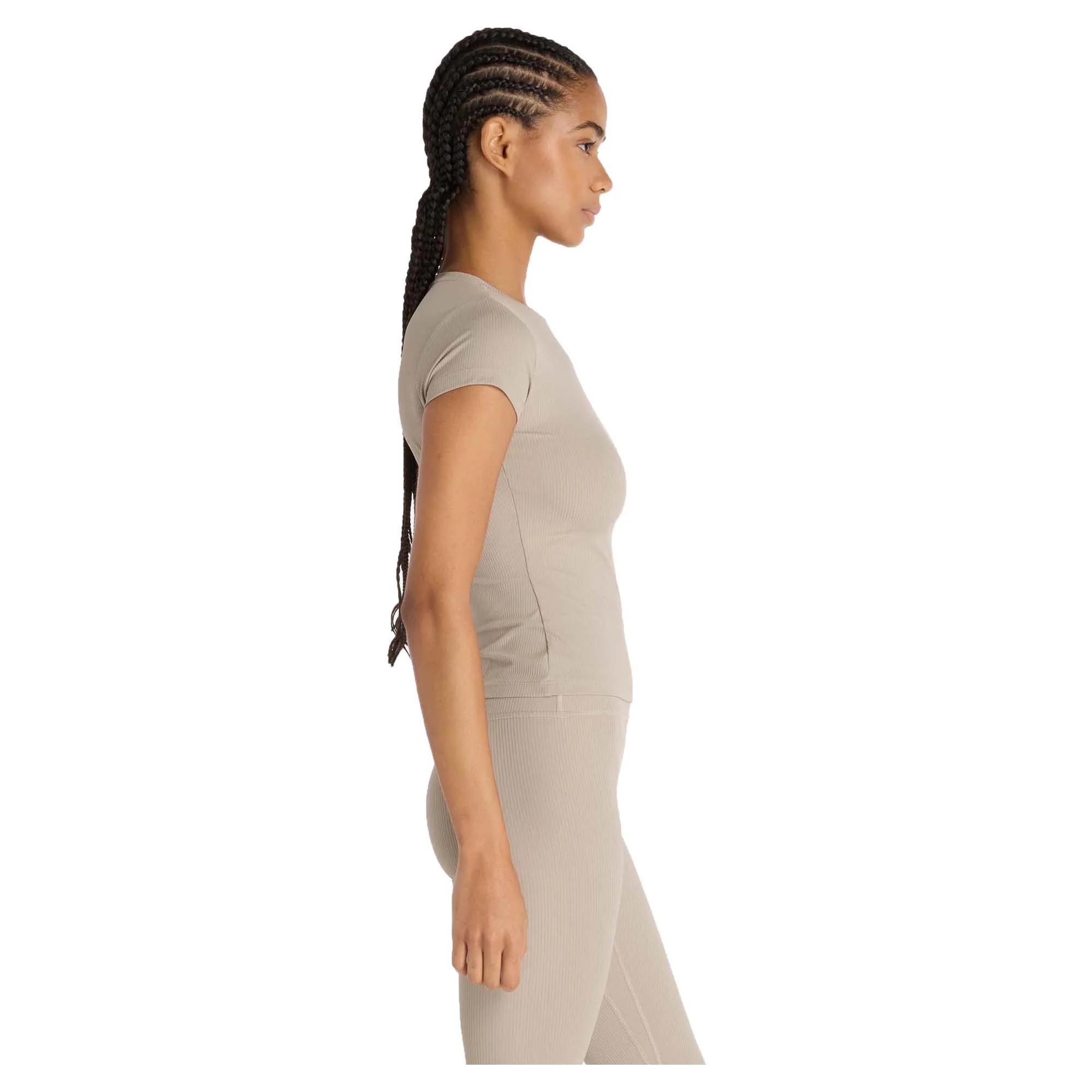 Women's Ribbed Fitted T-Shirt - Image 3