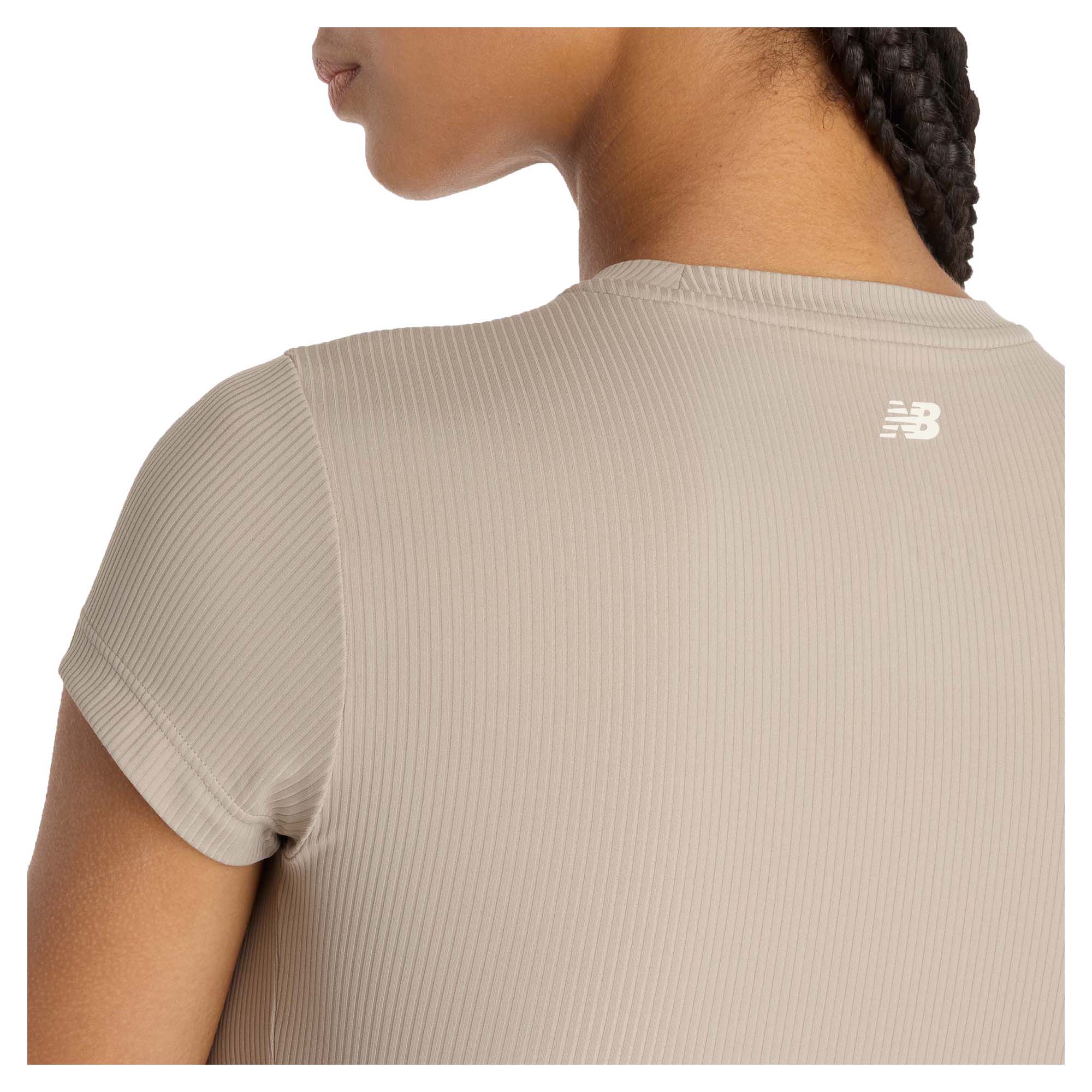 Women's Ribbed Fitted T-Shirt - Image 4