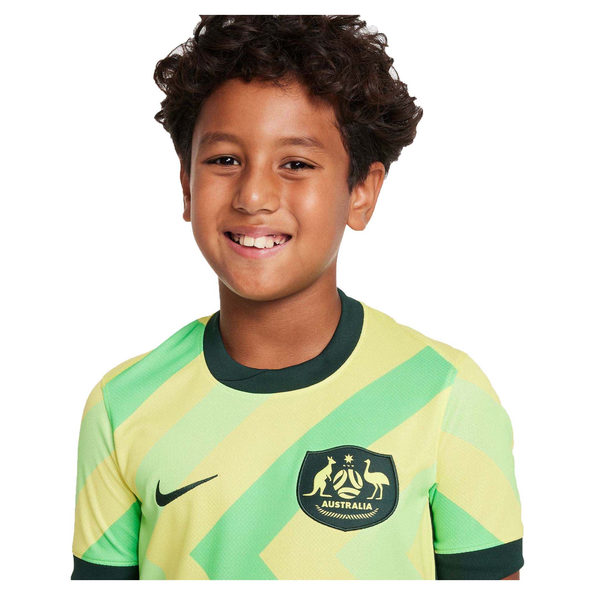 Junior's Australia 2025/26 Stadium Home Replica Soccer Jersey - Image 3