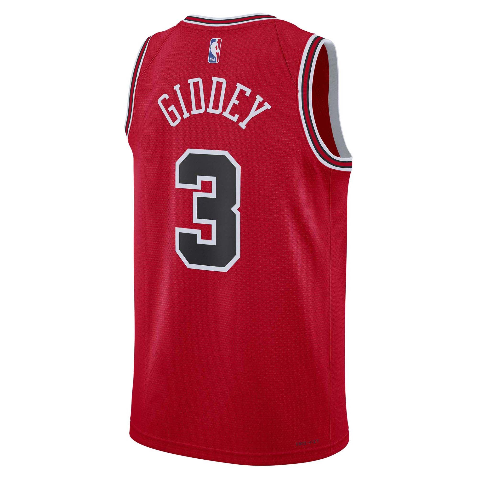 Men's NBA Chicago Bulls Josh Giddey 2025/26 Icon Edition Swingman Jersey - Image 2