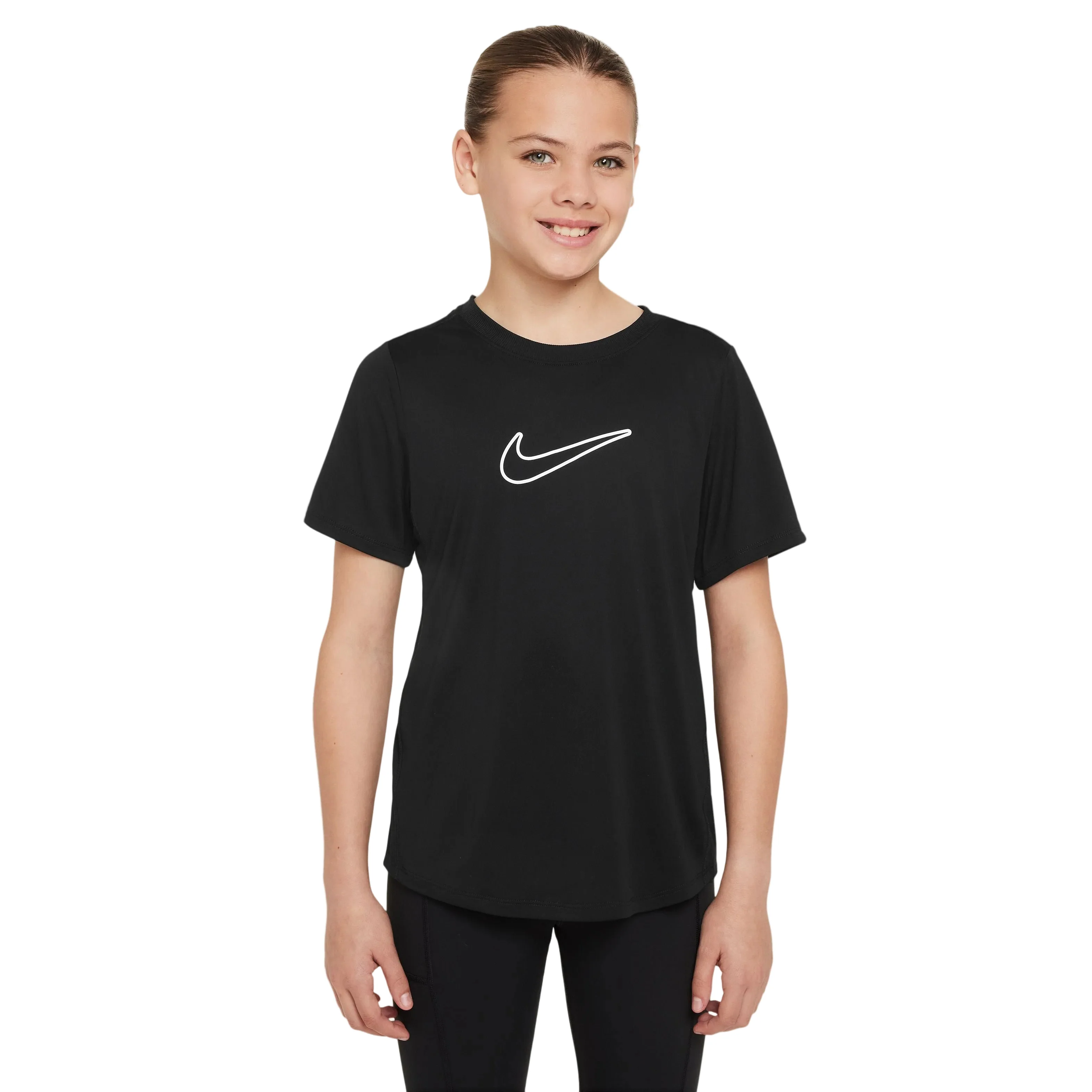 Girl's One Fitted Dri-Fit Short Sleeve Top