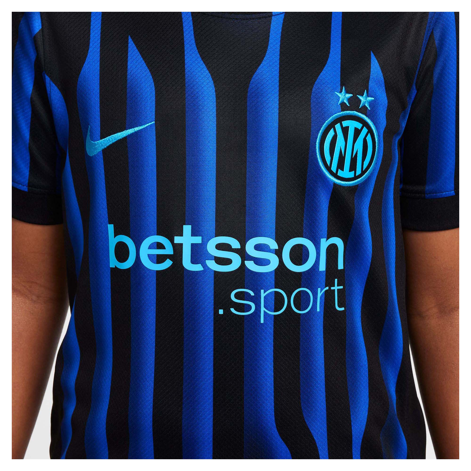 Junior's Inter Milan 2025/26 Replica Stadium Home Jersey - Image 3