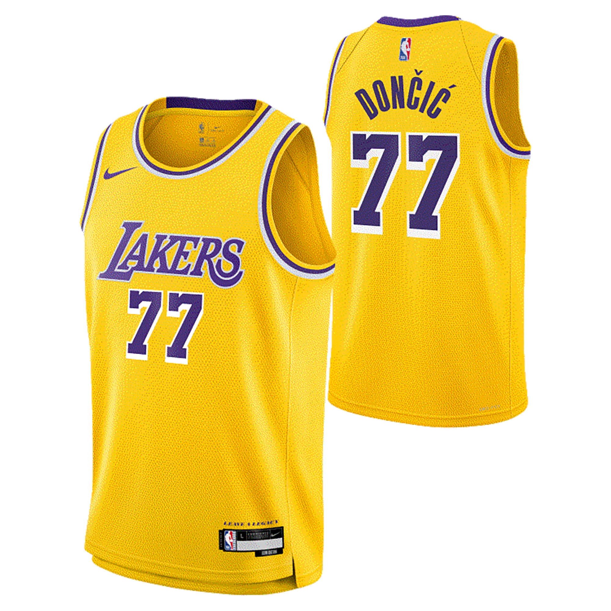 Junior's NBA Los Angeles Lakers Luka Doncic 2025/26 Icon Edition Swingman Jersey - Image 3