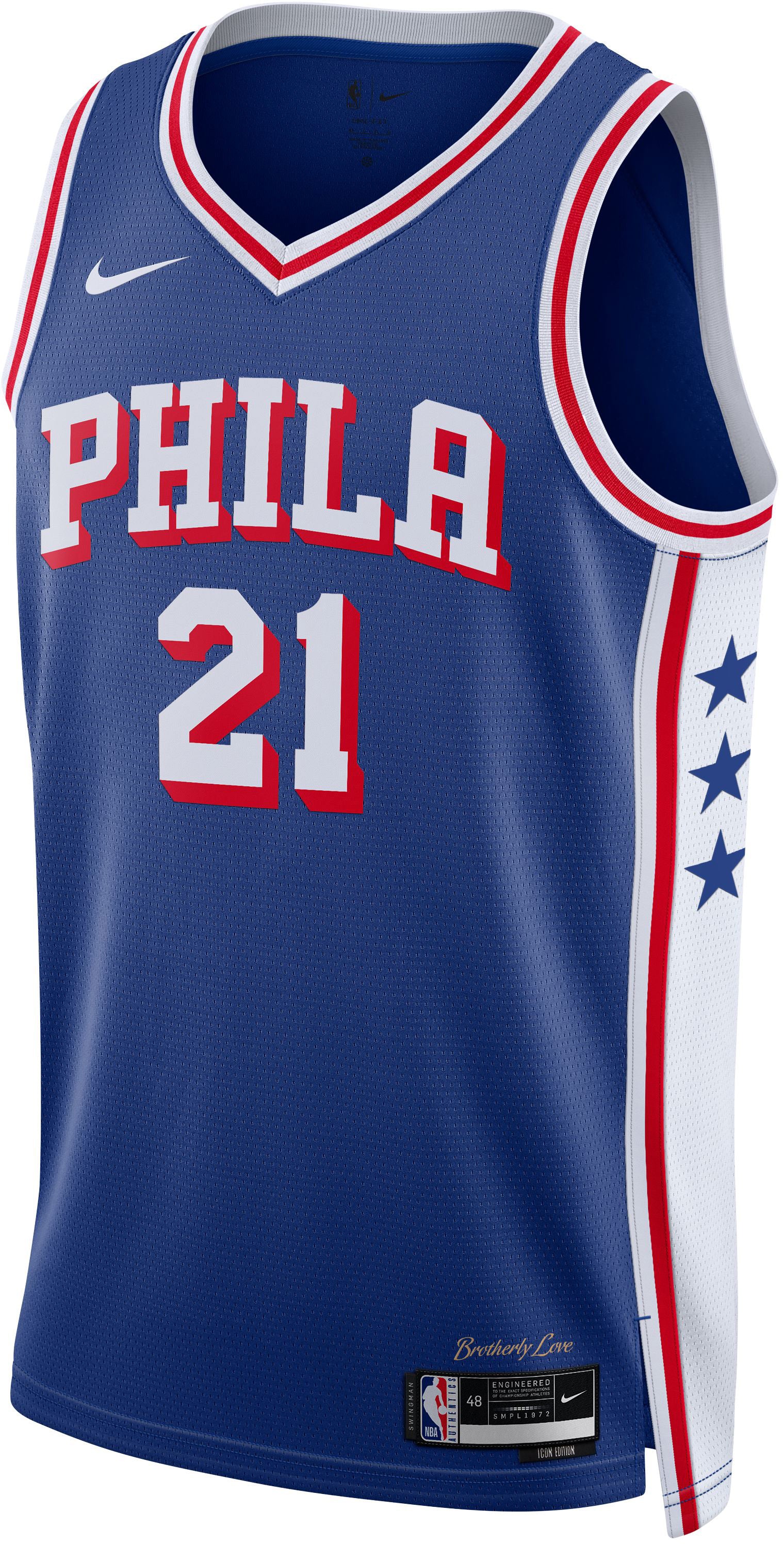 Men's NBA Philadelphia 76ers Joel Embiid 2023/24 Icon Edition Swingman Jersey
