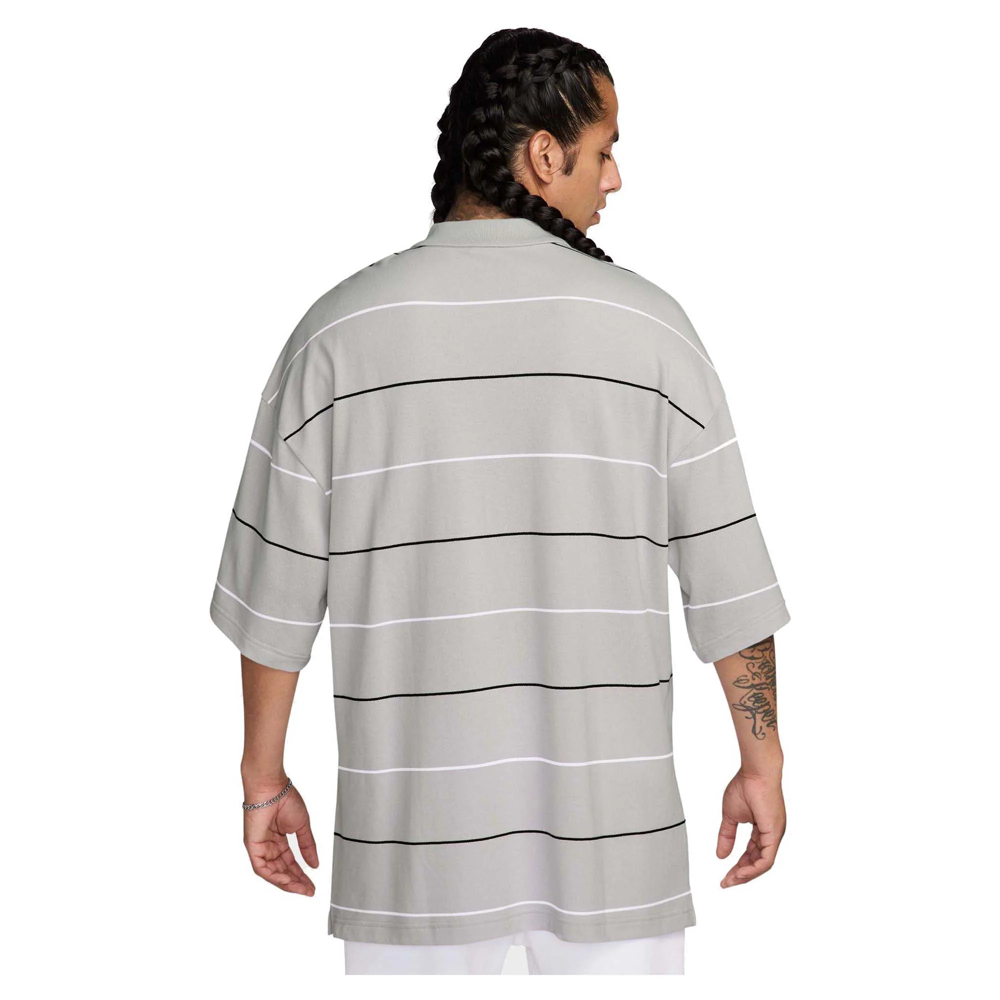 Men's Sportswear Club Oversized Striped Polo - Image 2