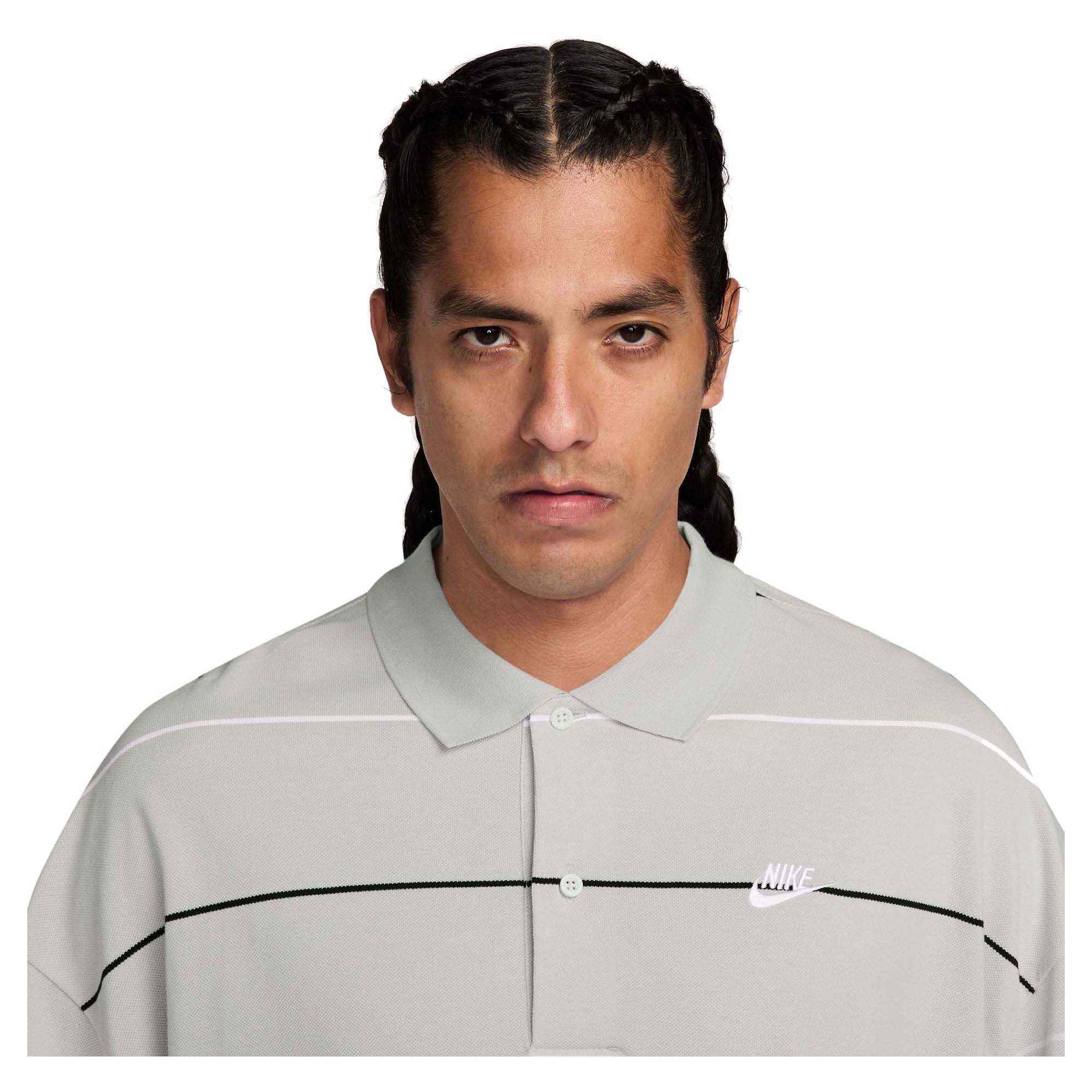 Men's Sportswear Club Oversized Striped Polo - Image 3