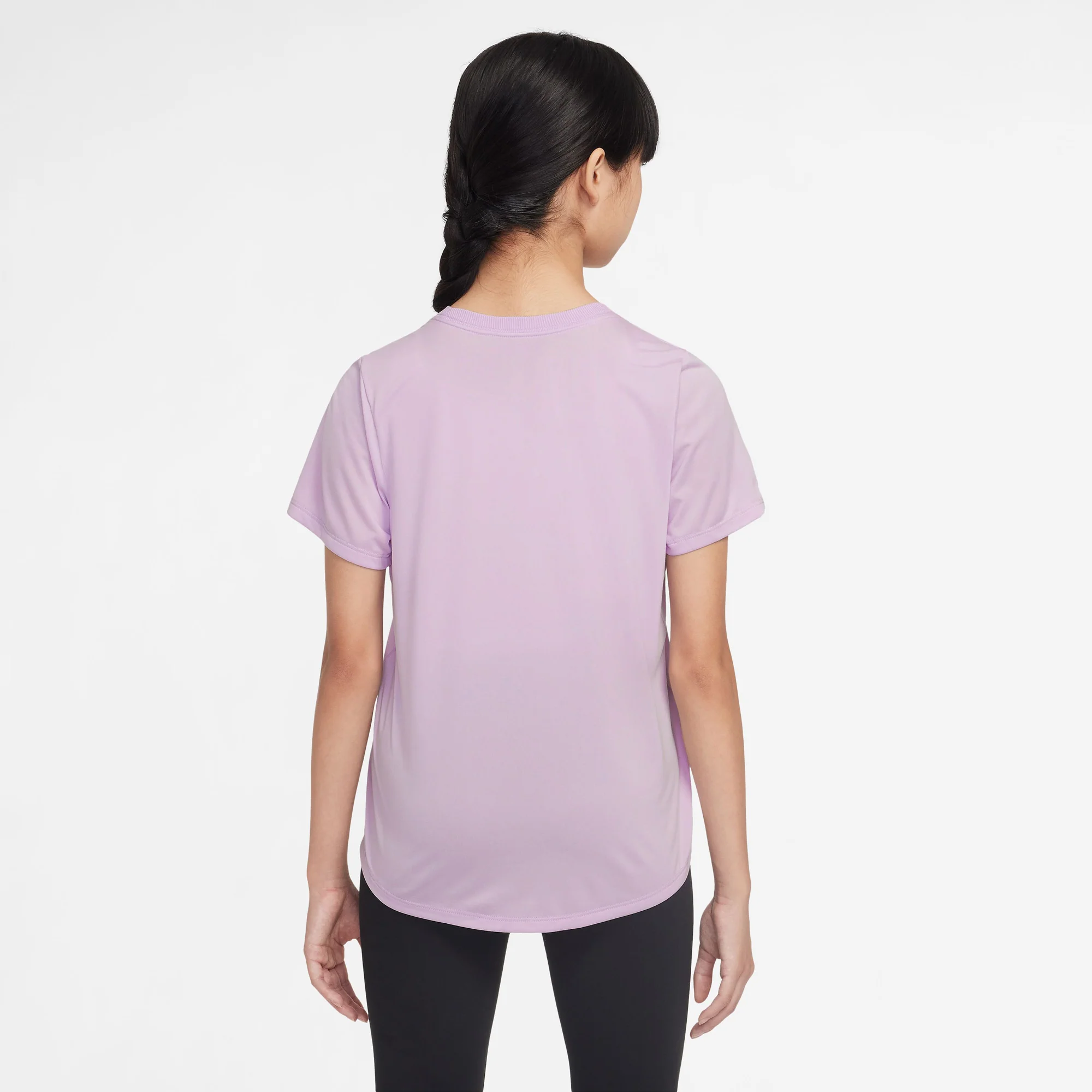 Nike One Fitted Big Kids Girls Dri-Fit Short Sleeve Top - Image 3