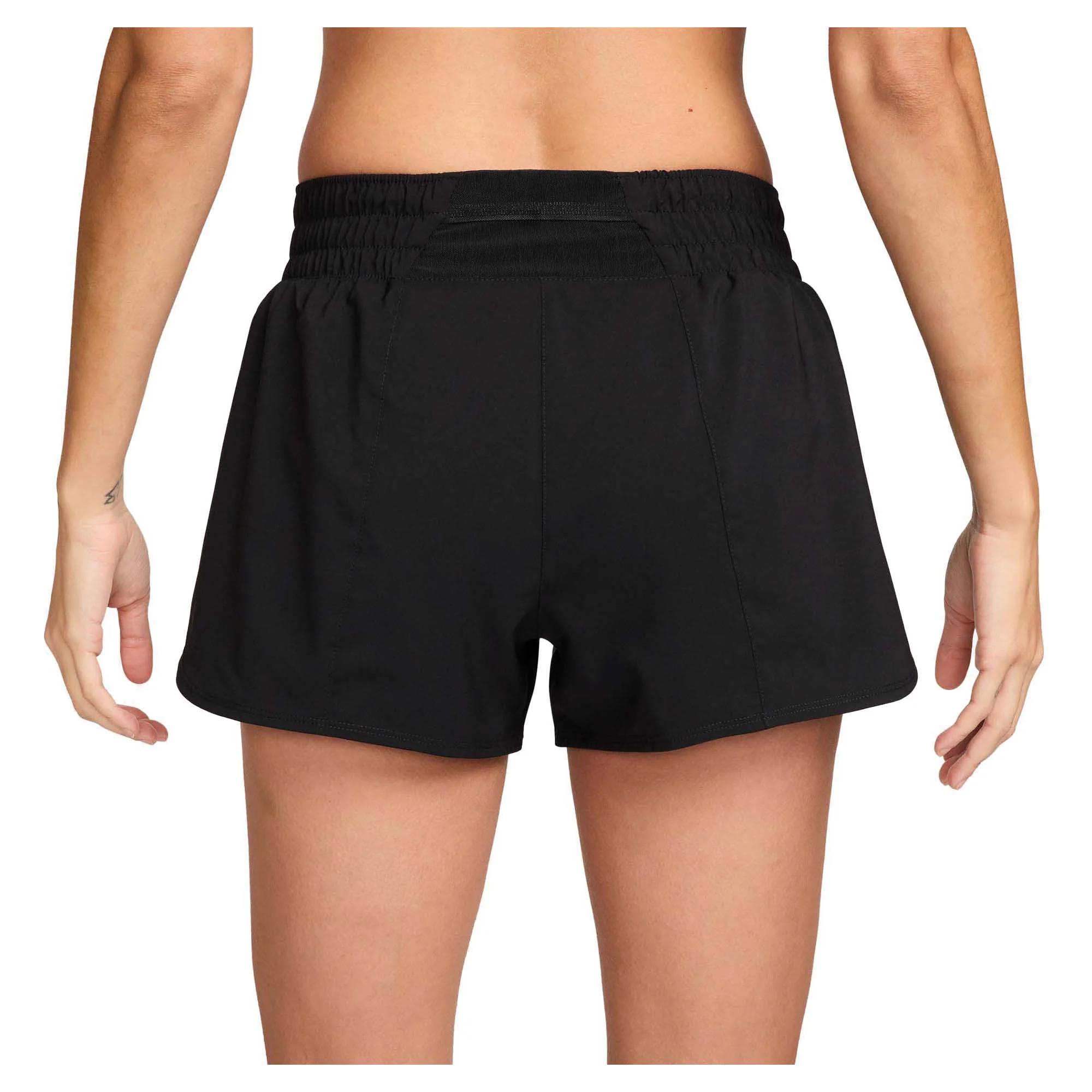 Women's One Swoosh Dri-Fit Mid Rise Brief 3 Inch Shorts - Image 2