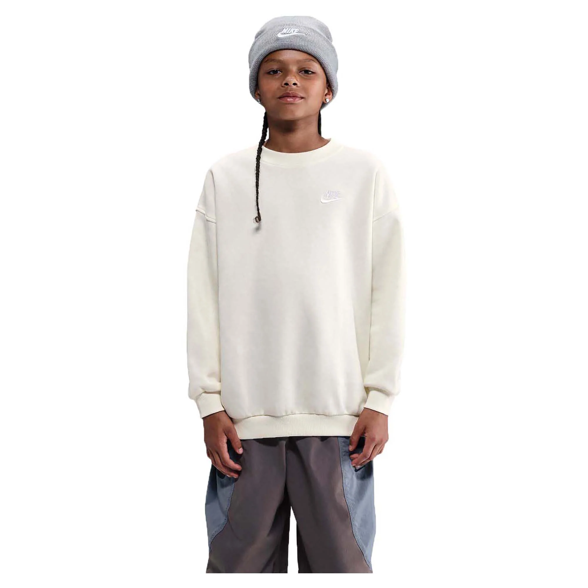Junior's Sportswear Club Fleece Oversized Sweatshirt