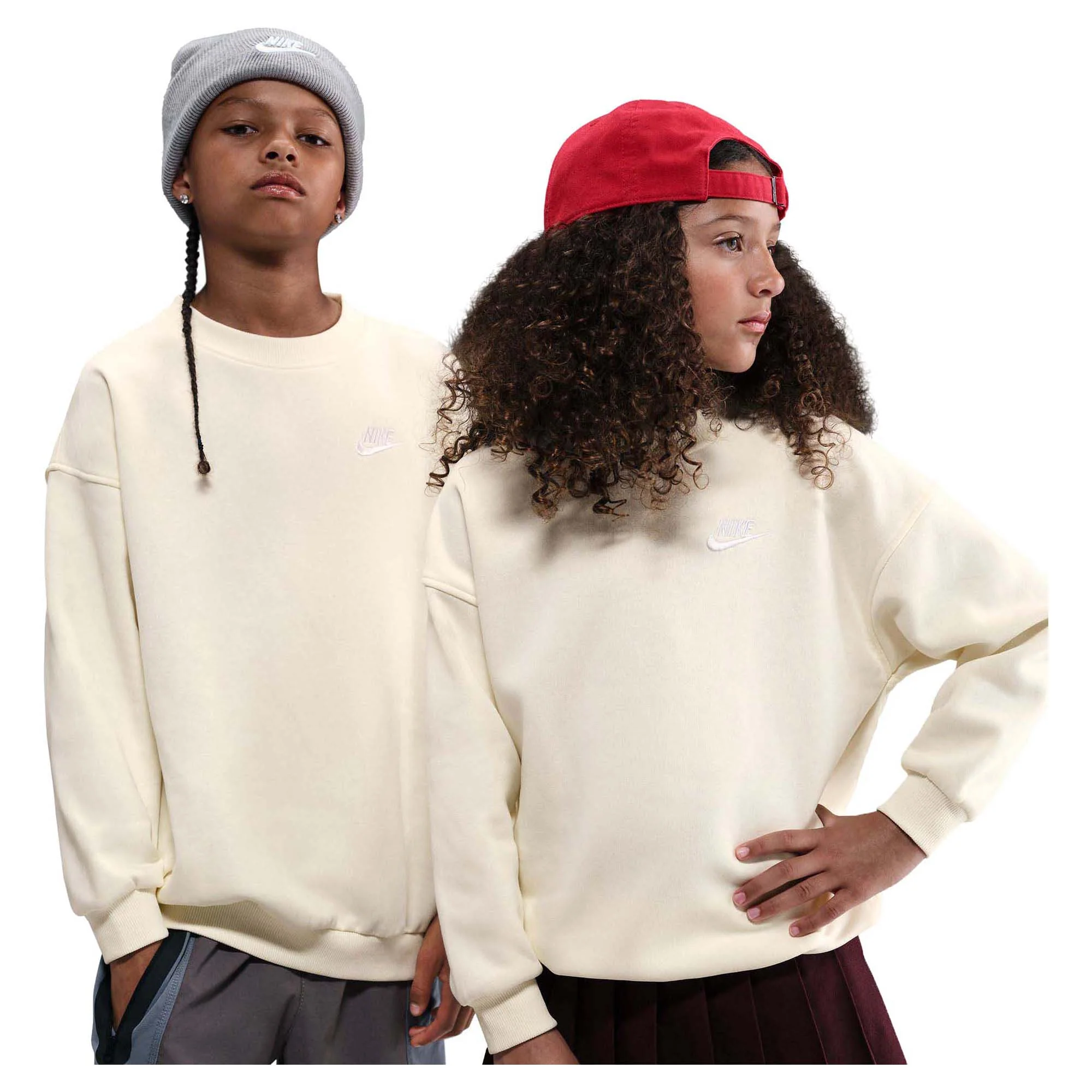 Junior's Sportswear Club Fleece Oversized Sweatshirt - Image 3