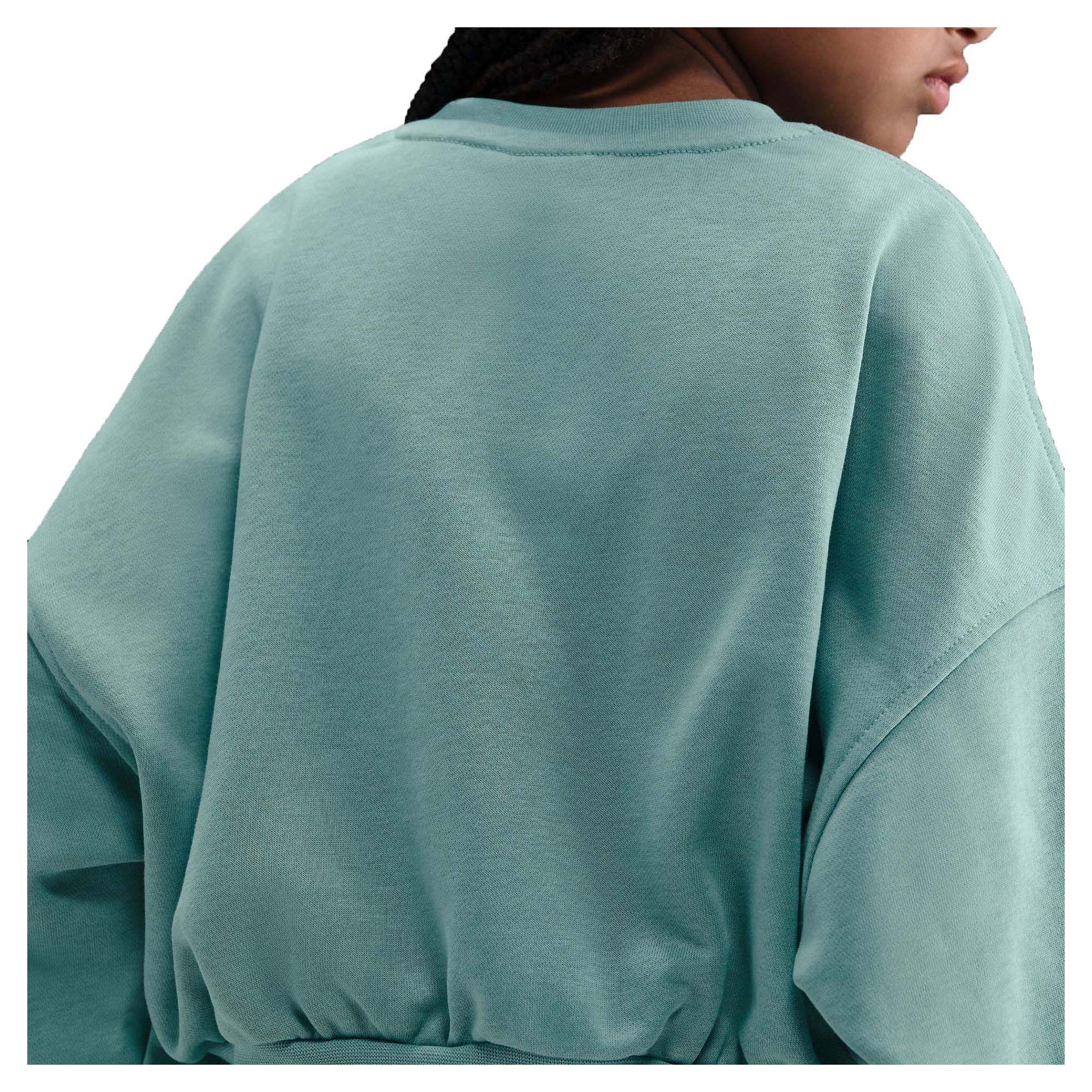 Girl's Sportswear Club Fleece Boxy Crewneck Sweatshirt - Image 4