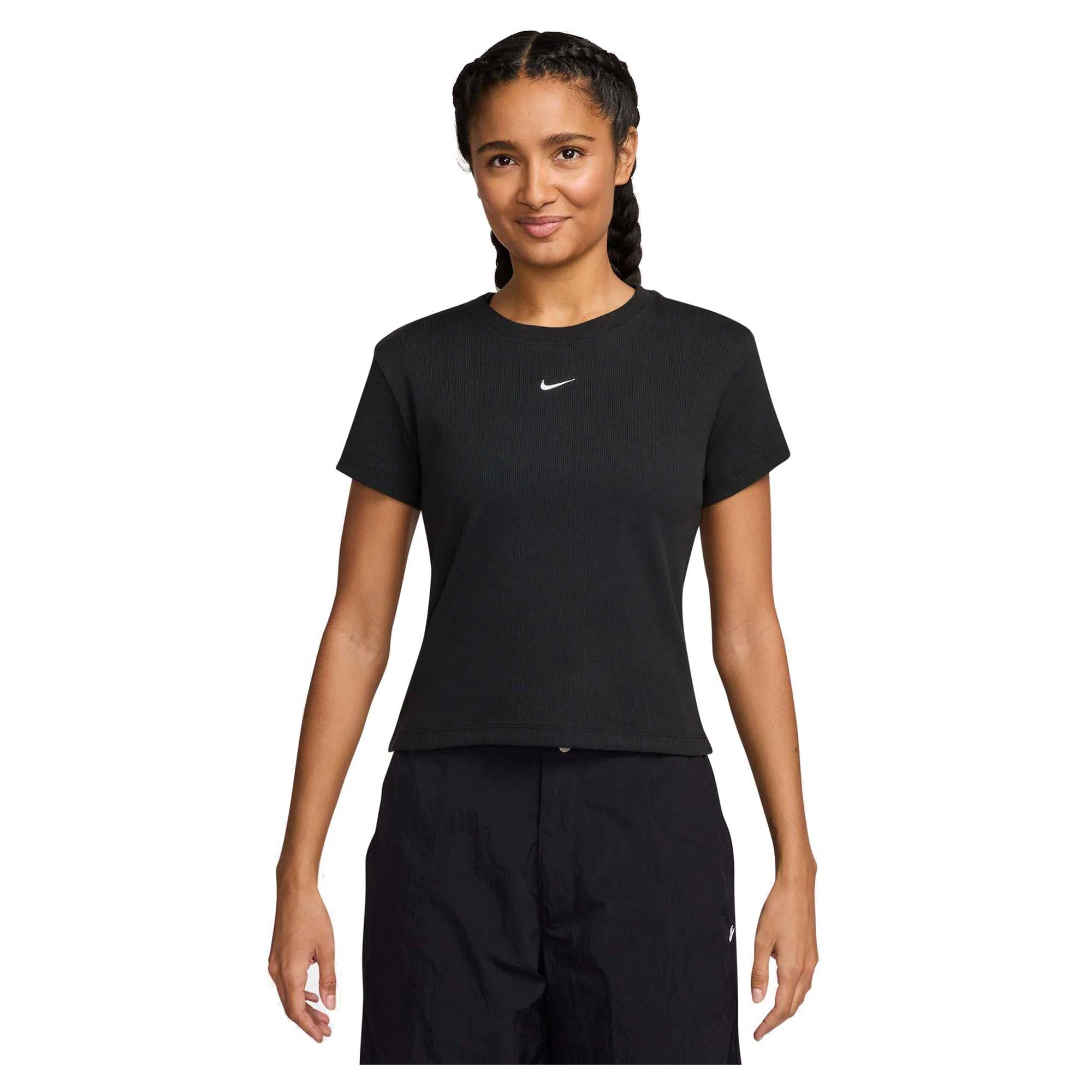 Women's Sportswear Tight Ribbed Short Sleeve T-Shirt