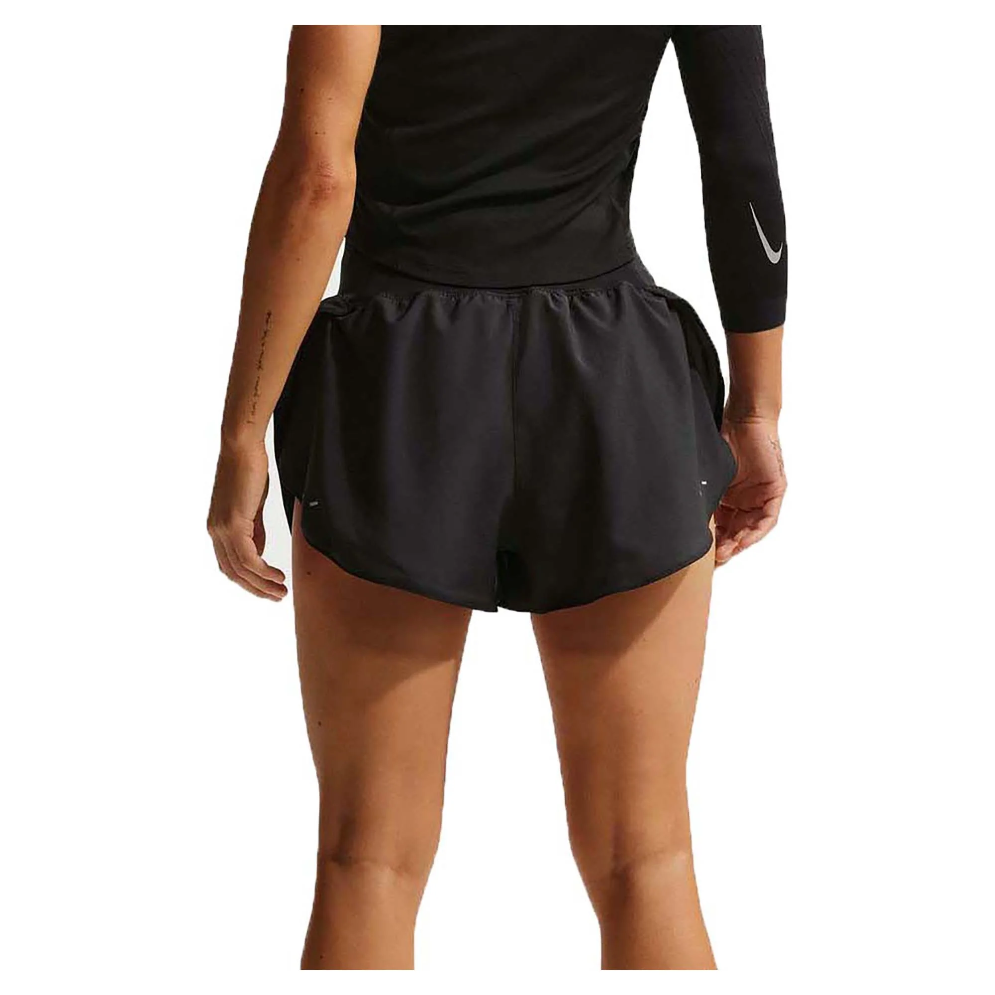 Women's Tempo Flow Swoosh Dri-Fit Mid-Rise Brief-Lined Running Shorts - Image 2