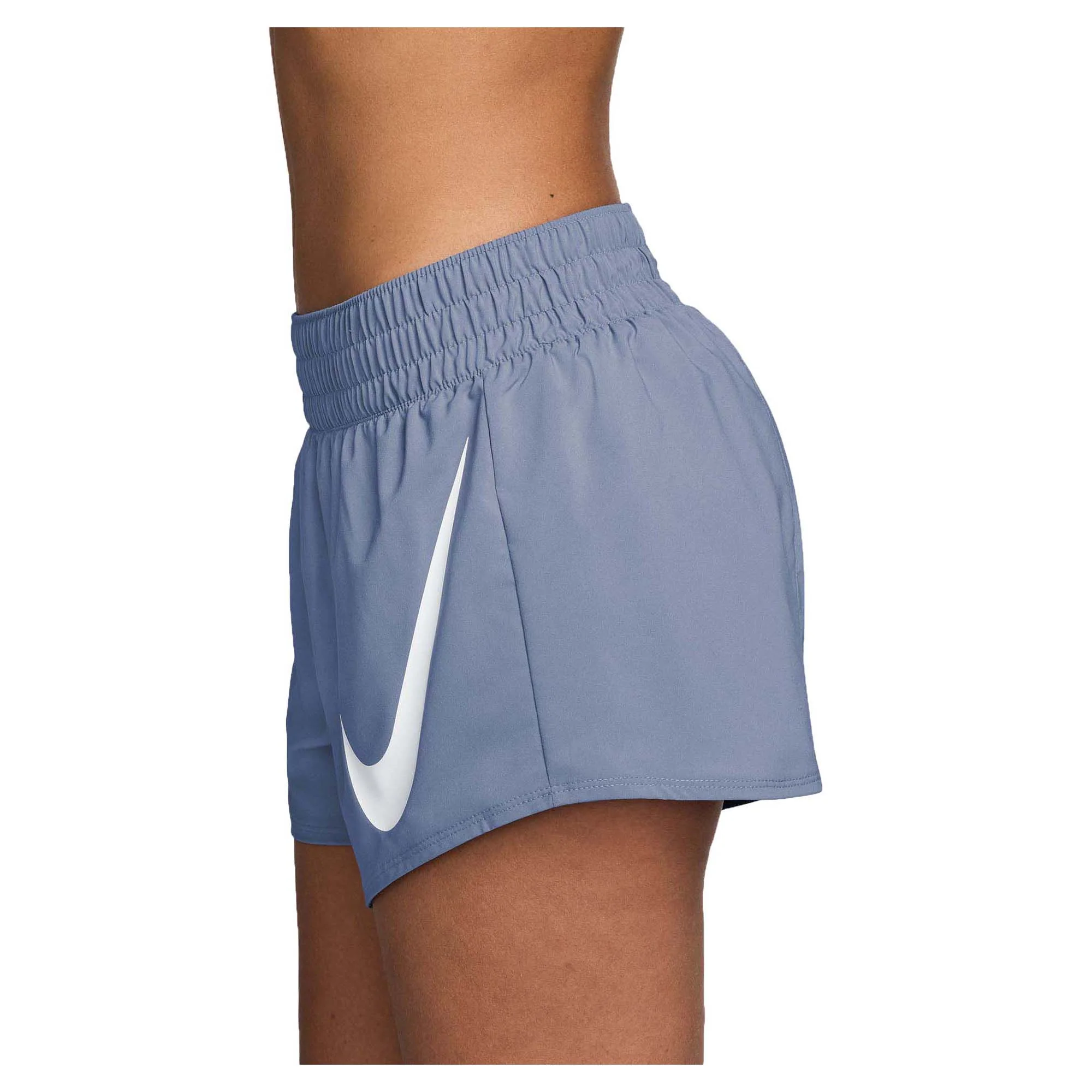 Women's One Swoosh Mid-Rise 3 Inch Brief Lined Shorts - Image 3