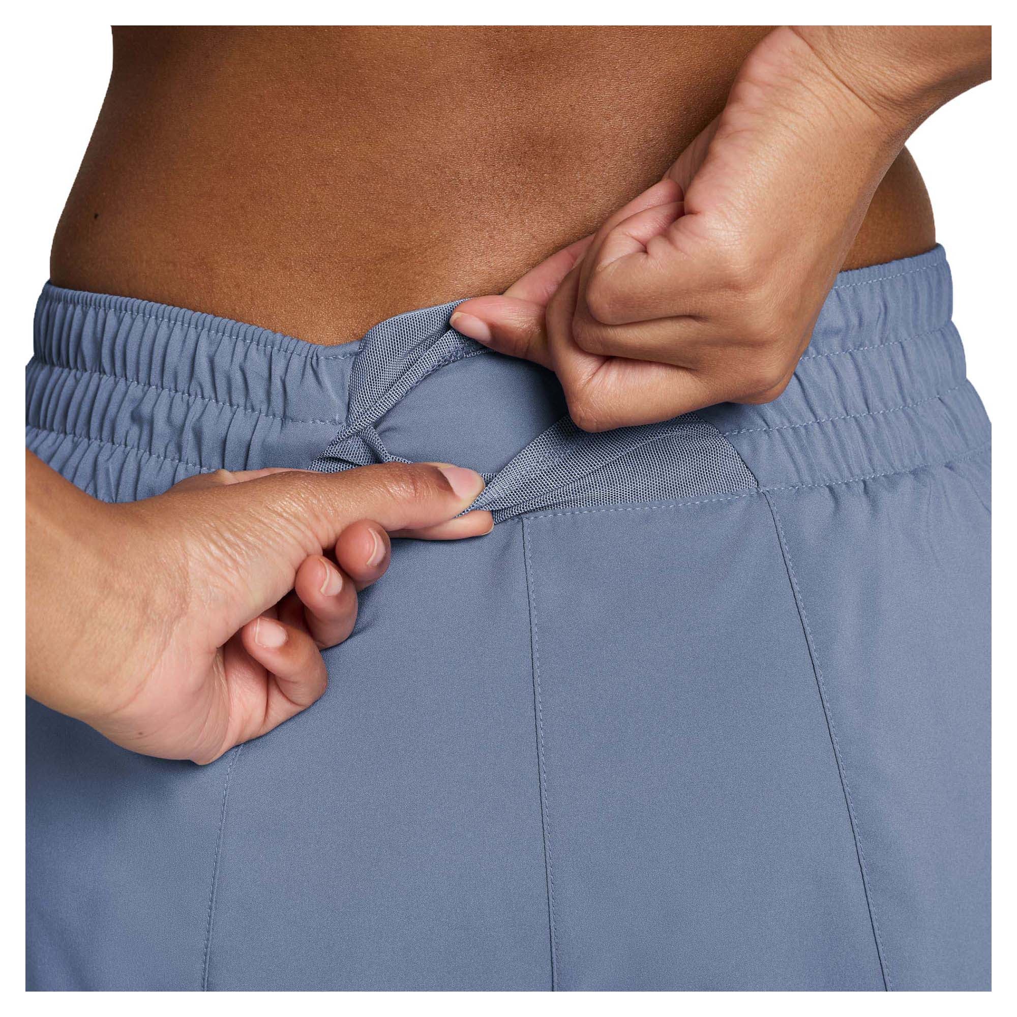Women's One Swoosh Mid-Rise 3 Inch Brief Lined Shorts - Image 4