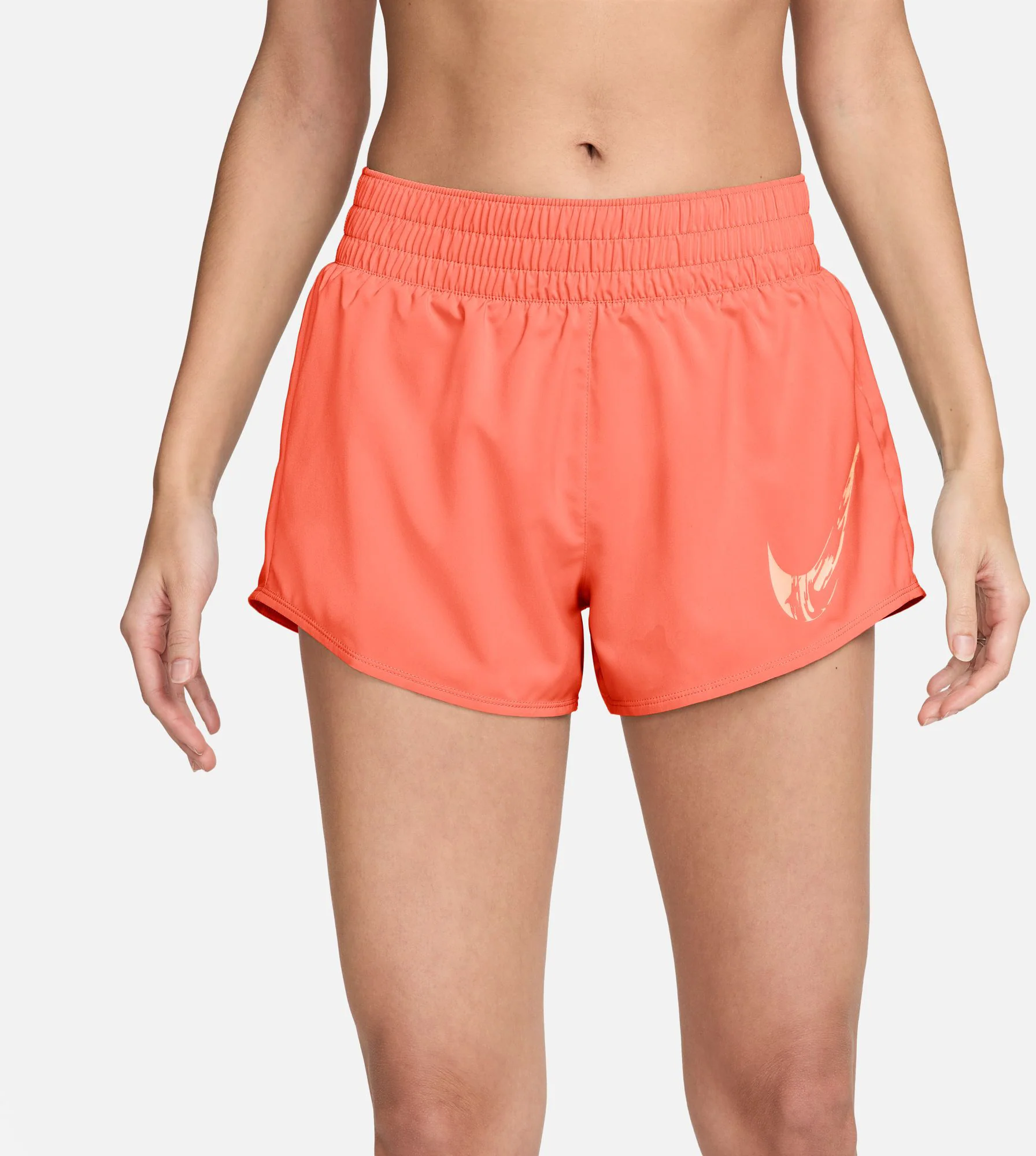 Women's One Mid-Rise Brief-Lined Graphic Shorts - Image 2