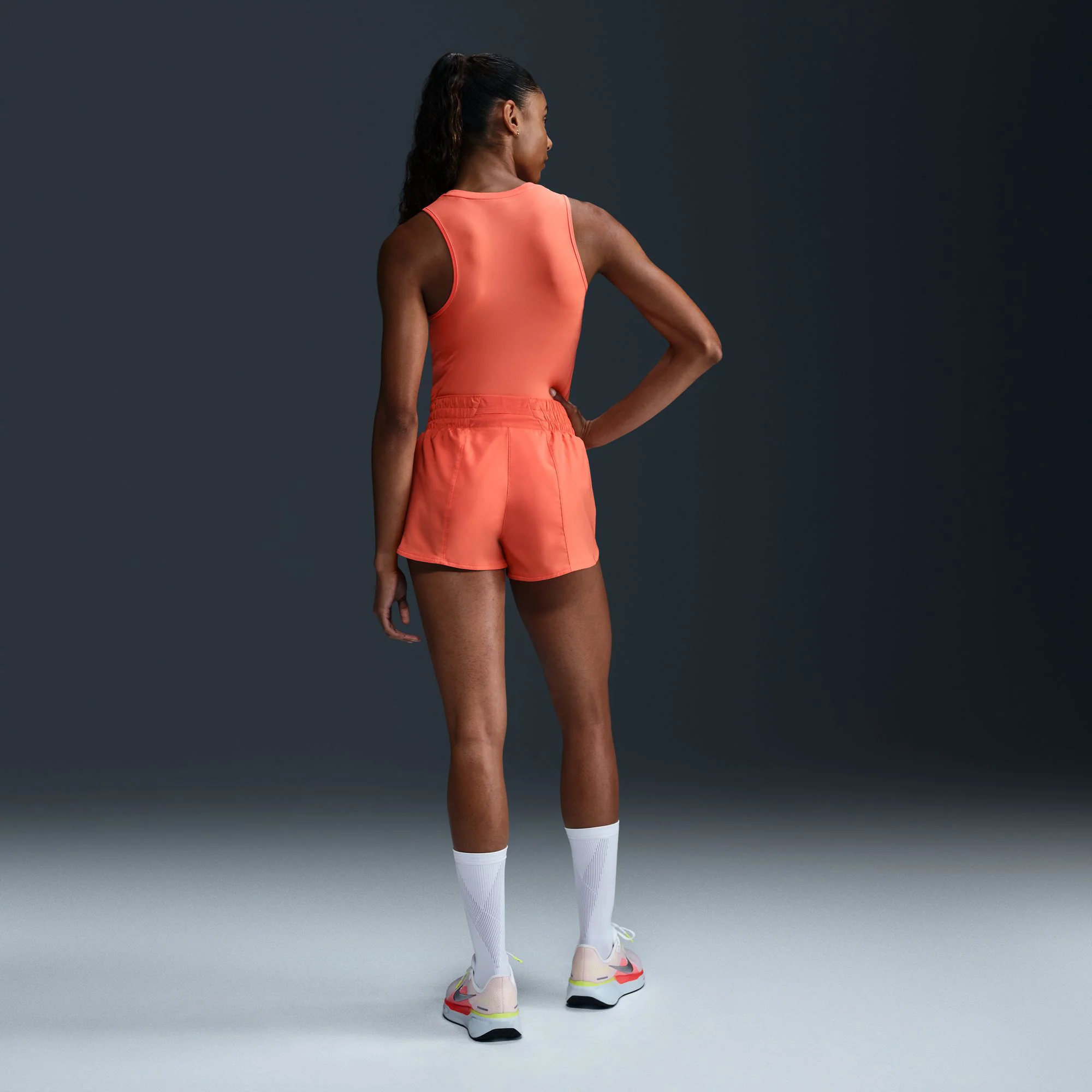 Women's One Mid-Rise Brief-Lined Graphic Shorts - Image 7