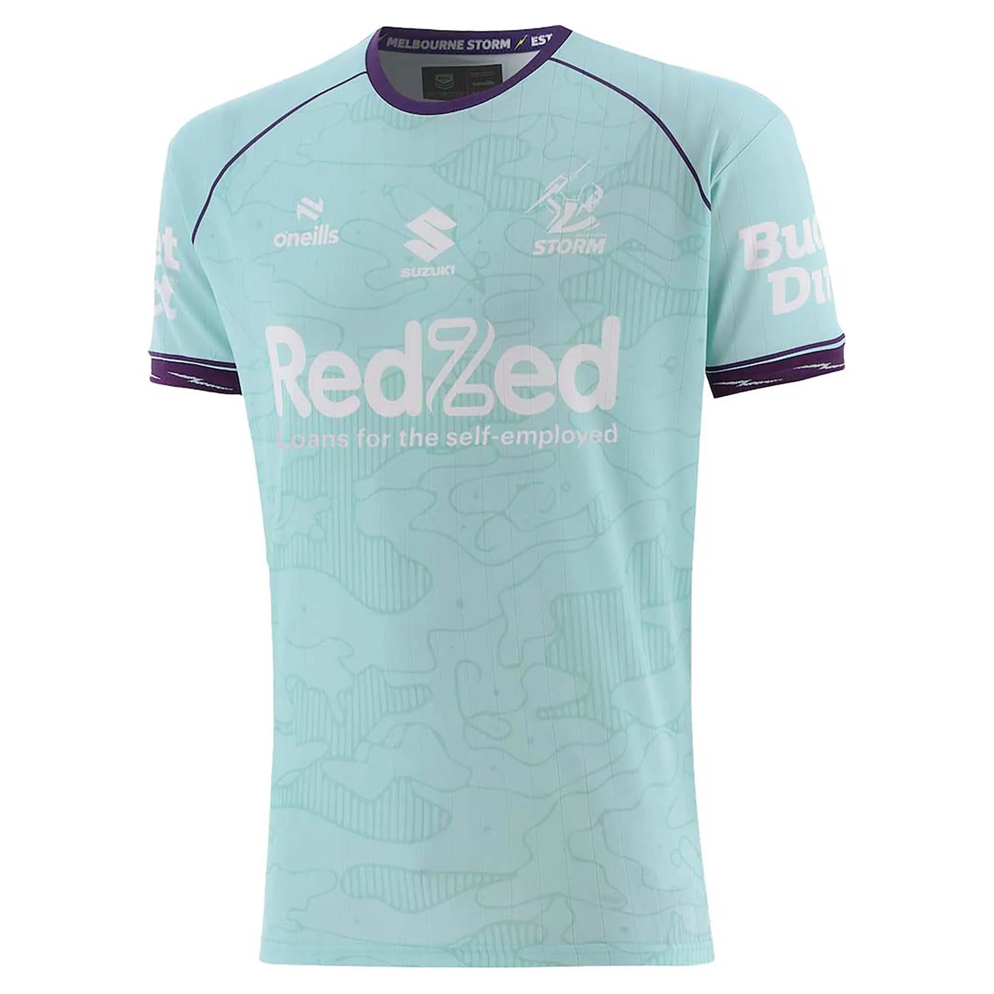 Men's NRL Melbourne Storm 2026 Teal Training Tee