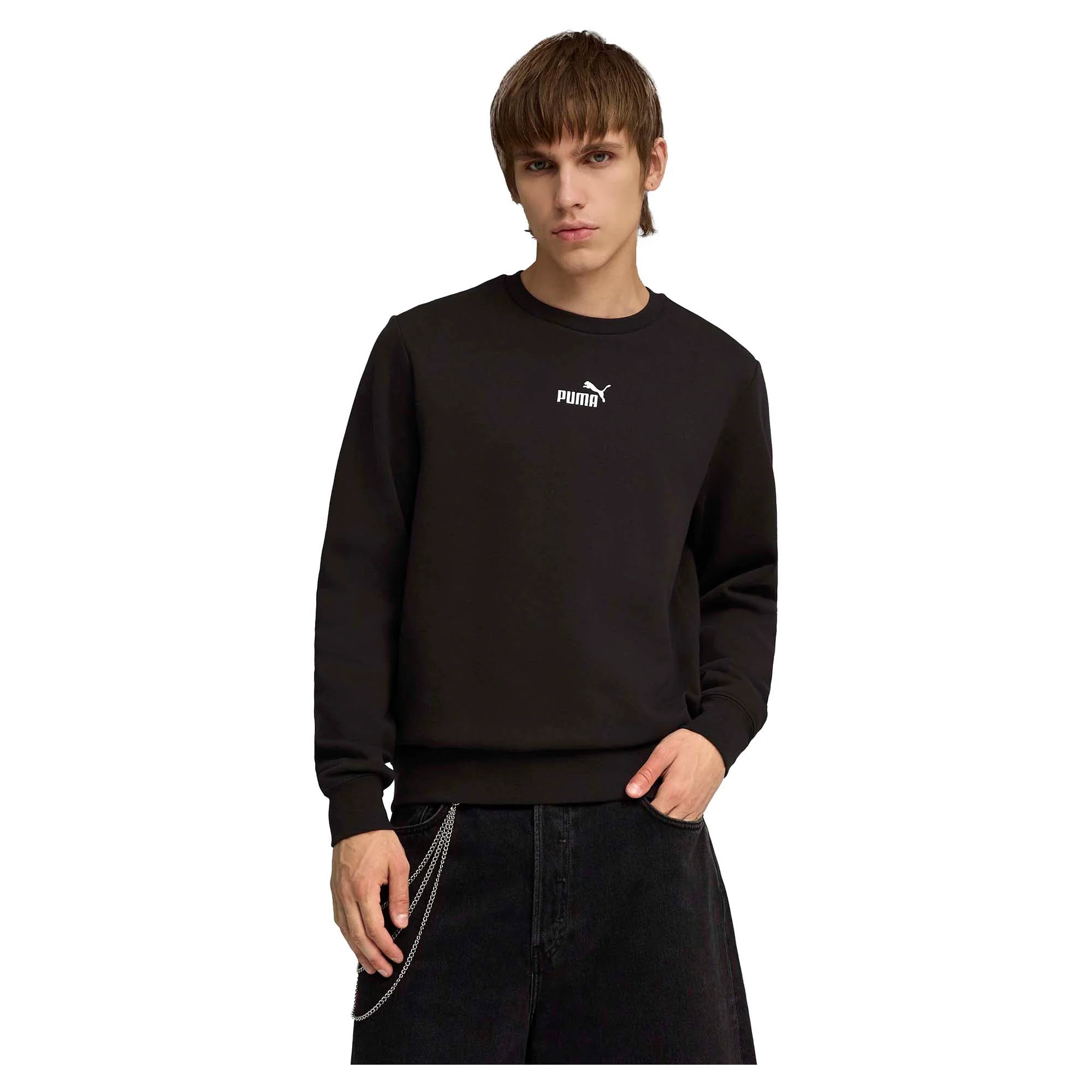Men's Essential Small No.1 Logo Fleece Crew Sweatshirt
