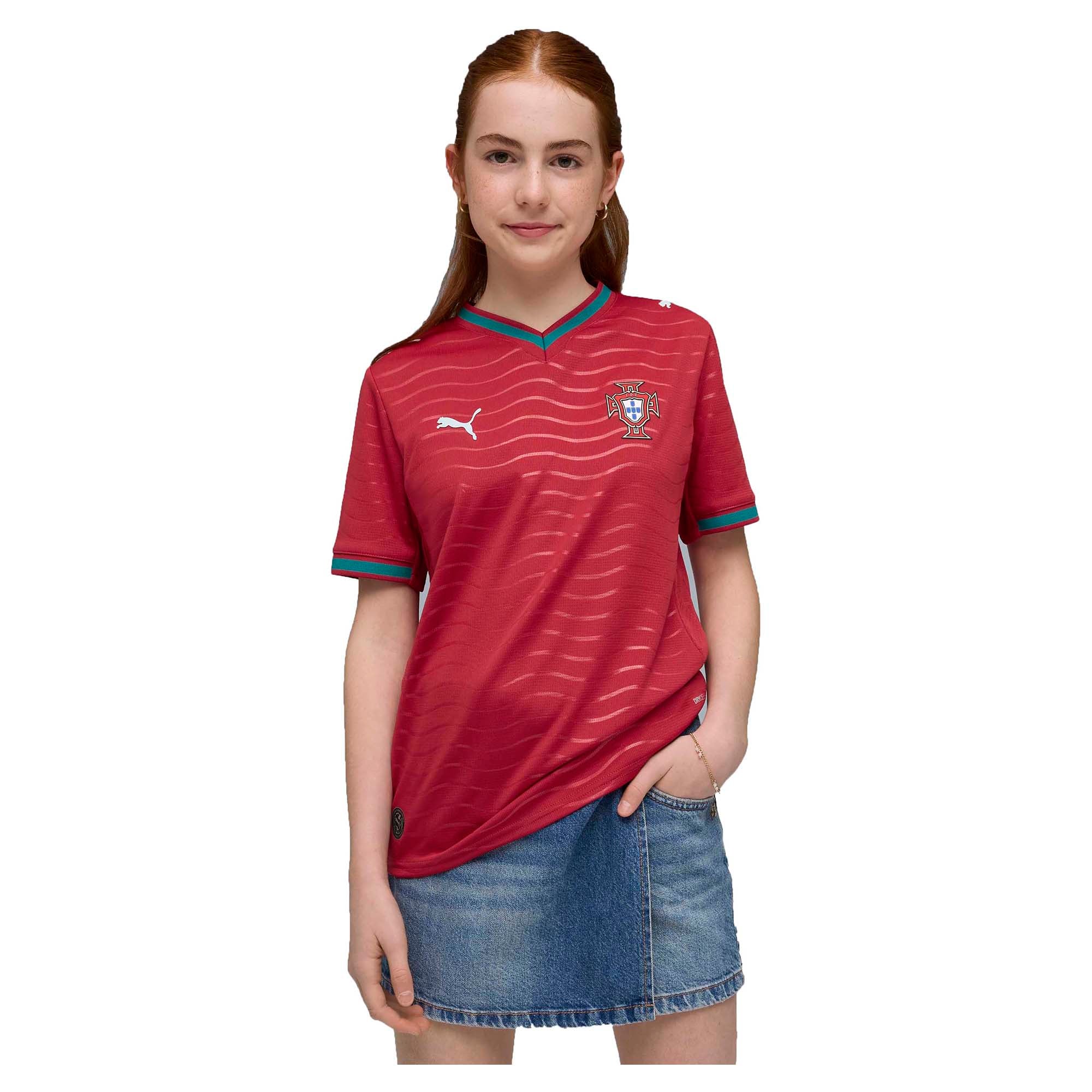 Junior's Portugal 2026 Replica Home Soccer Jersey - Image 4