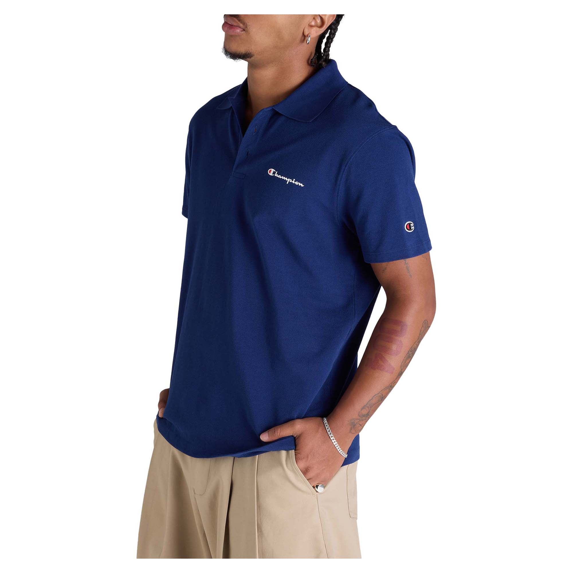 Men's Script Pique Polo - Image 3