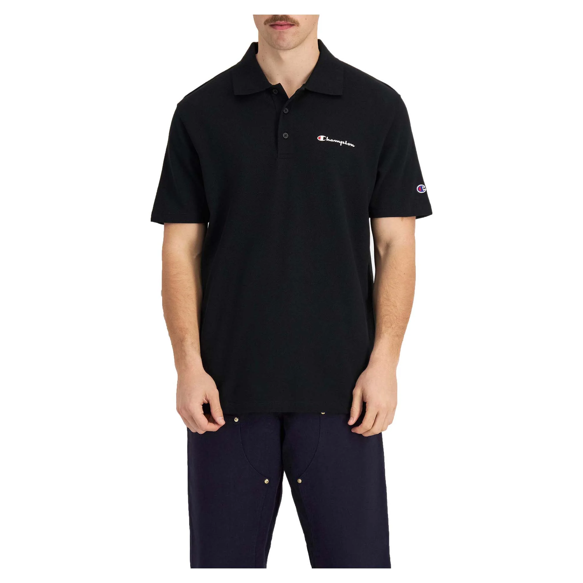 Men's Script Pique Polo Shirt