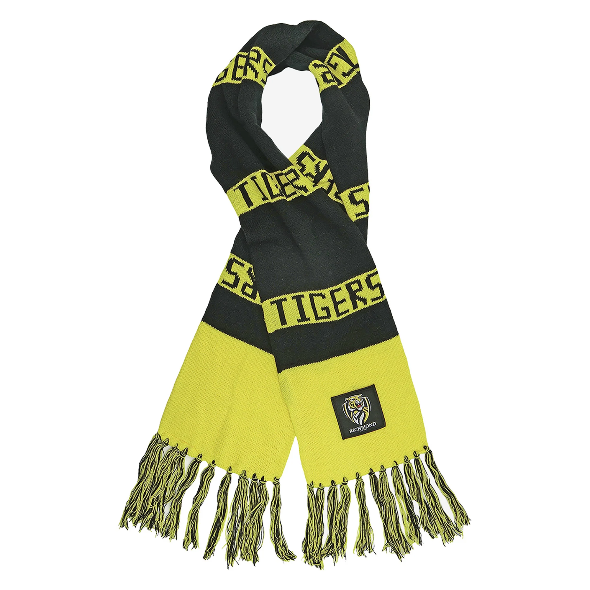 Adult's AFL Richmond Tigers Bar Scarf - Image 2
