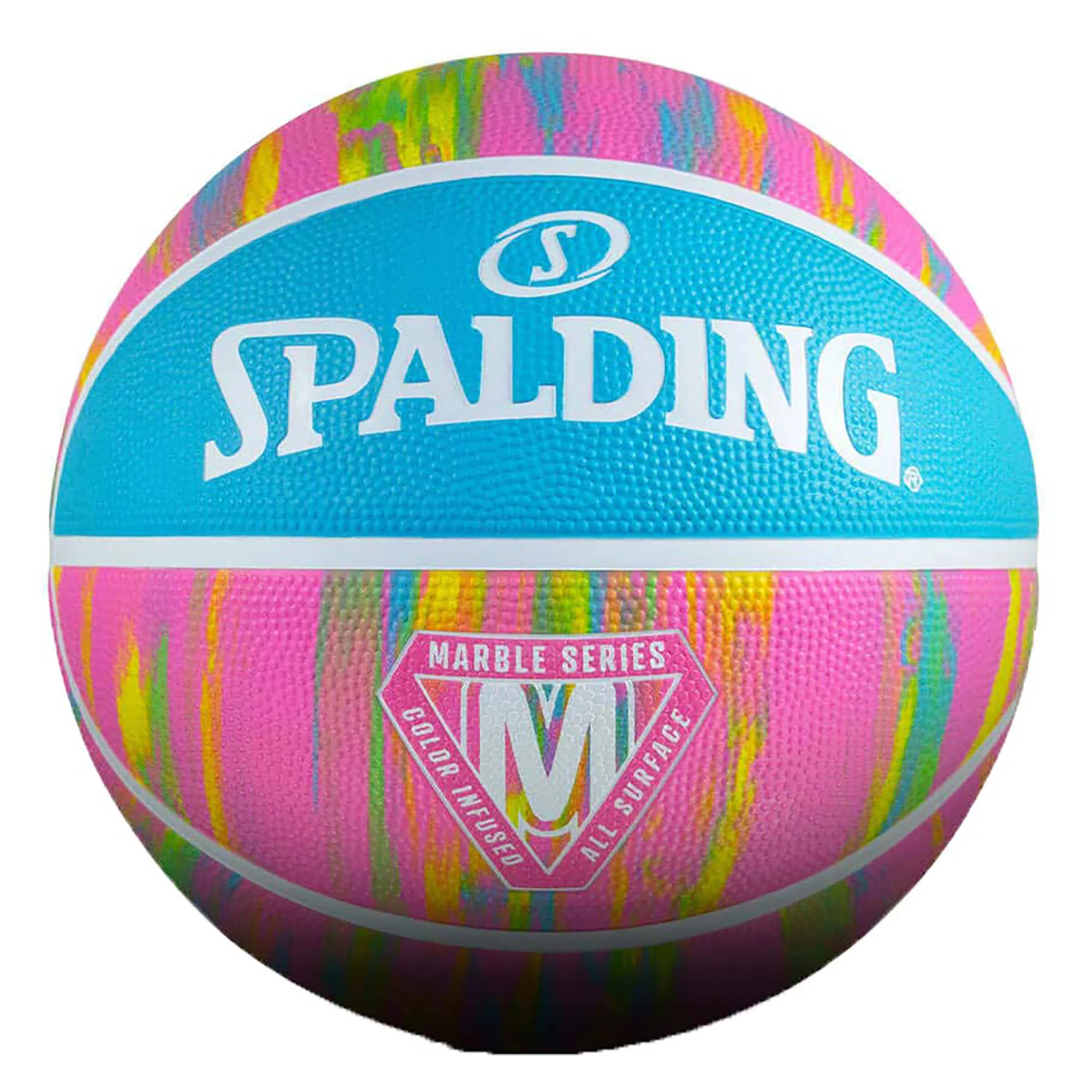 Marble Pink & Multi Outdoor Basketball - Image 2
