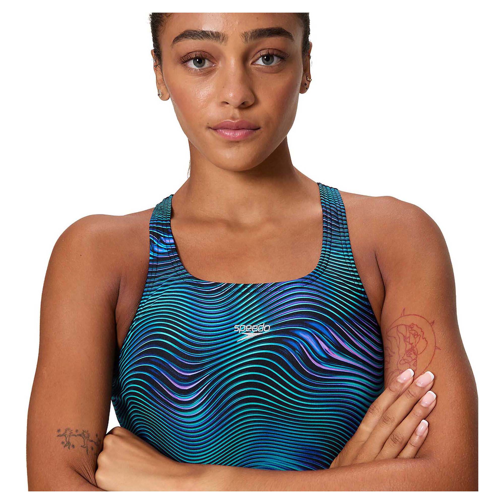 Women's Printed Medalist One Piece Swimsuit - Image 3