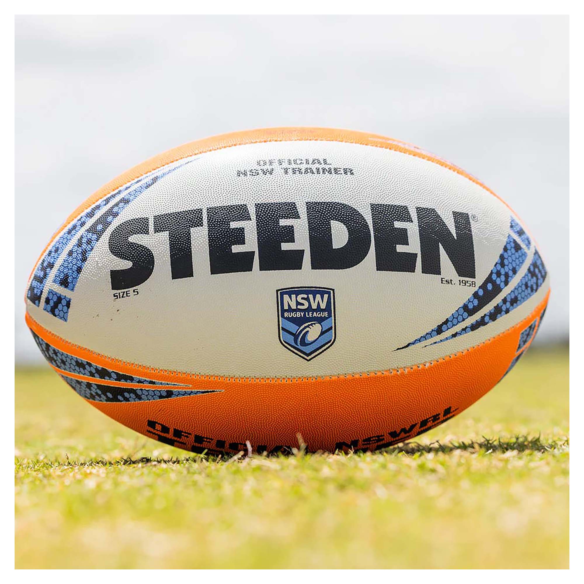 NSWRL Training Rugby Ball (Size 5) - Image 2