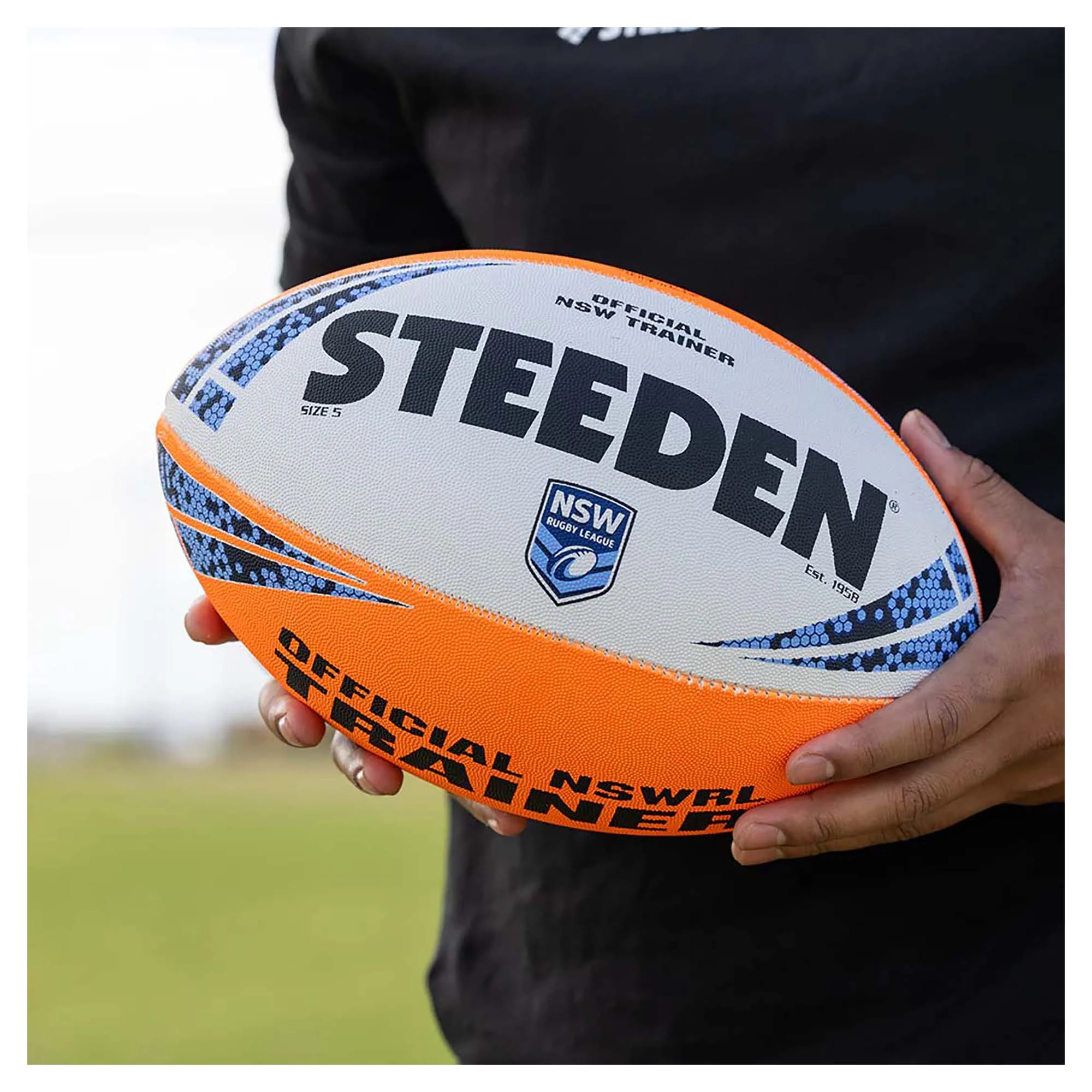 NSWRL Training Rugby Ball (Size 5) - Image 4