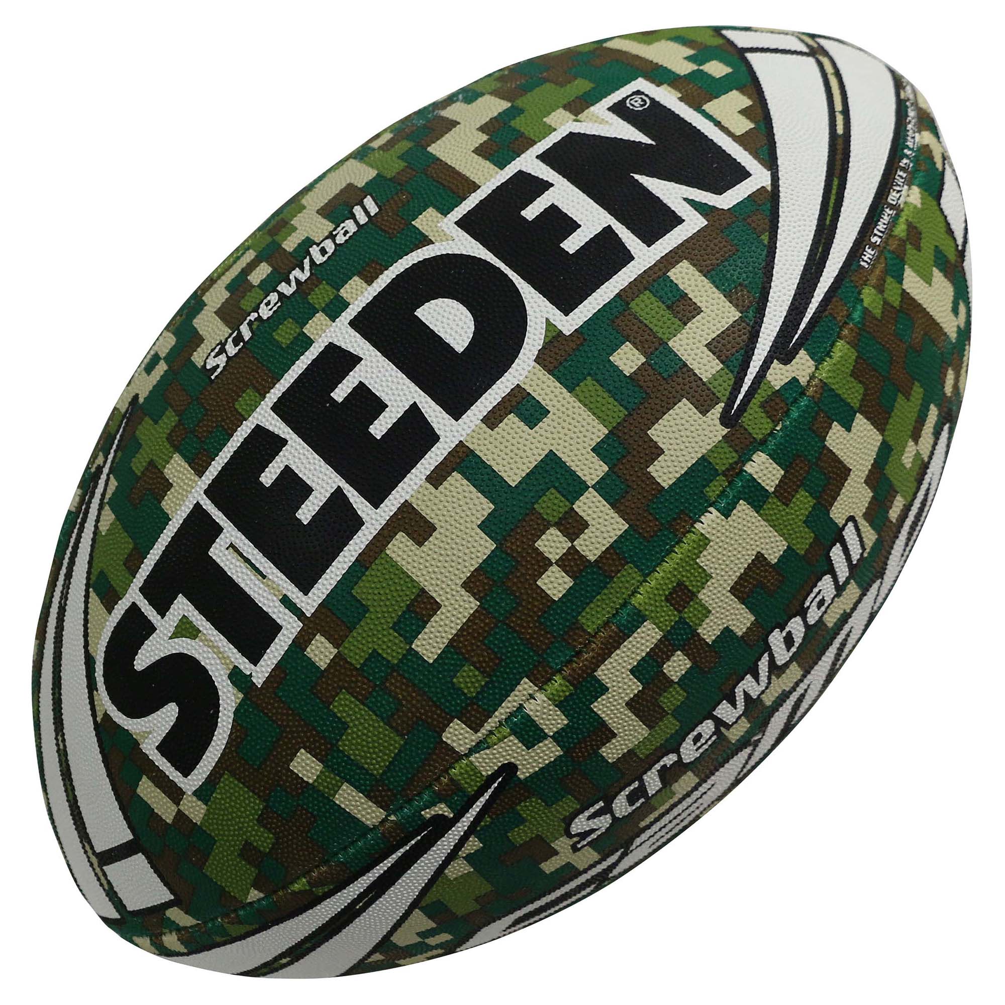 Screwball Digital Camo Rugby Ball
