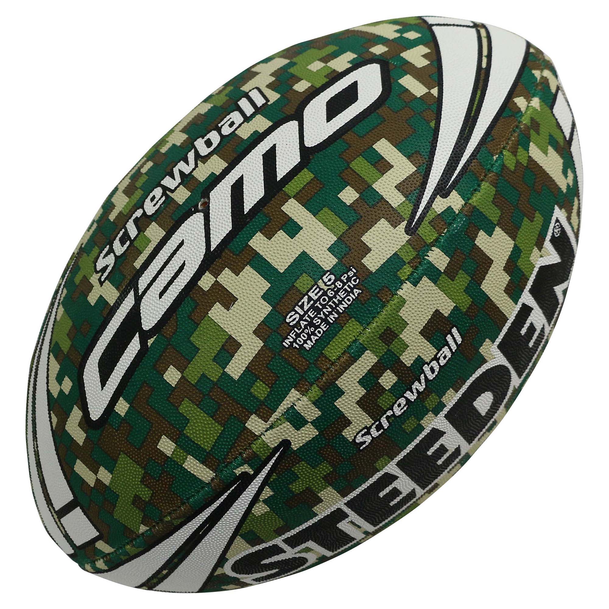 Screwball Digital Camo Rugby Ball - Image 2