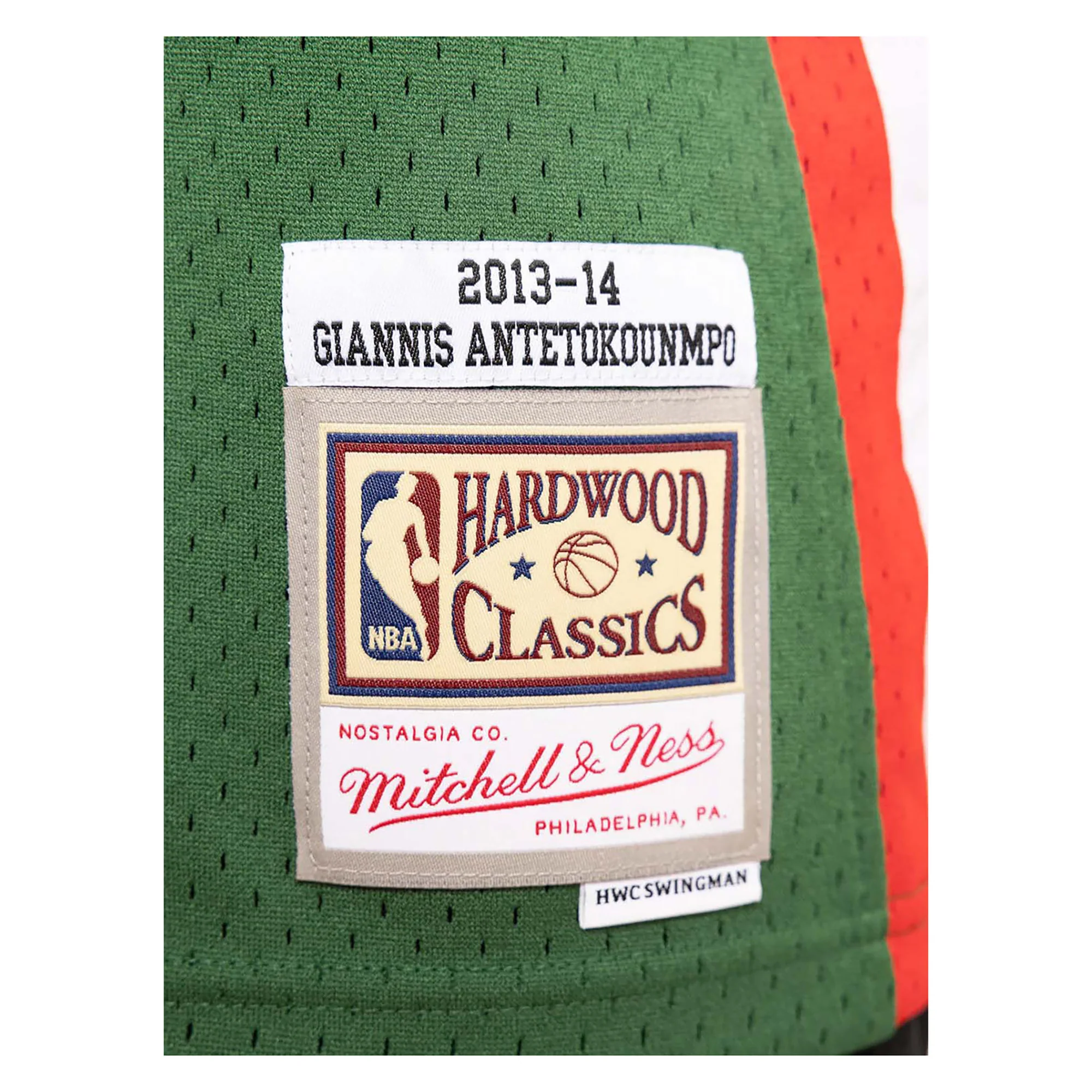 NBA Milwaukee Bucks Giannis Antetokounmpo 2013-14 Road Swingman Jersey - Image 3