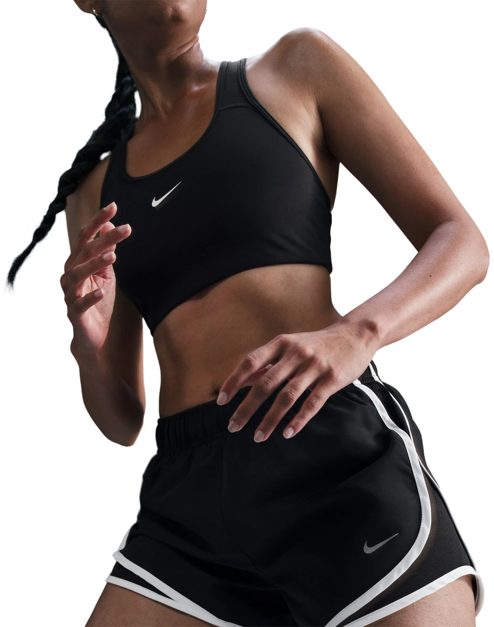 Women's Tempo Dri-FIT Mid-Rise Brief-Lined Running Shorts - Image 5