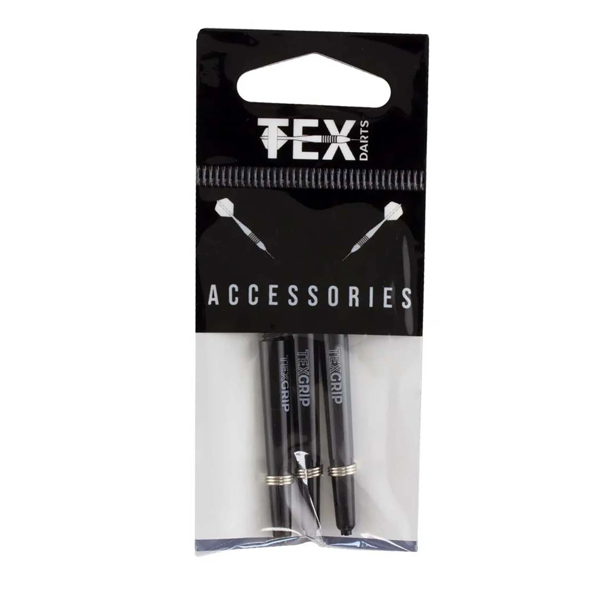 Darts Grip Black Nylon Medium Shafts