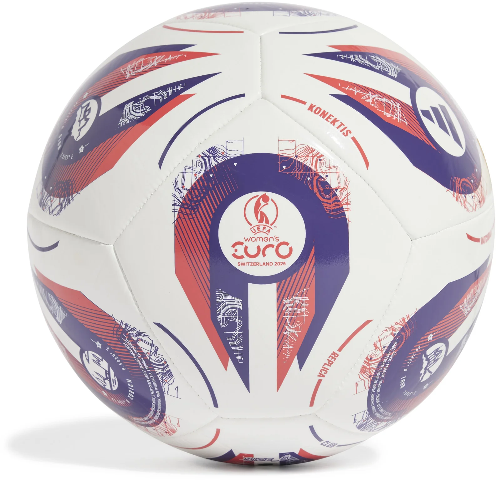 Konektis UEFA Women's EURO25 Club Soccer Ball - Image 4