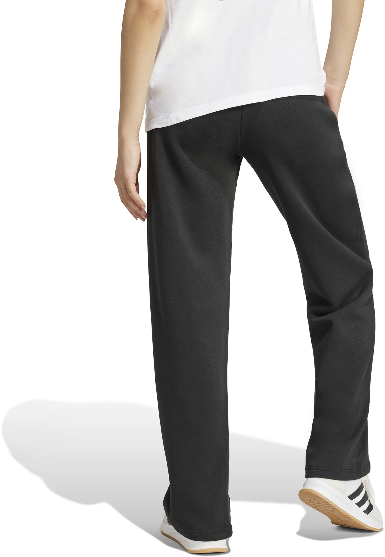 Women's Essentials Small Logo Feel Cozy Open-Hem Joggers - Image 5