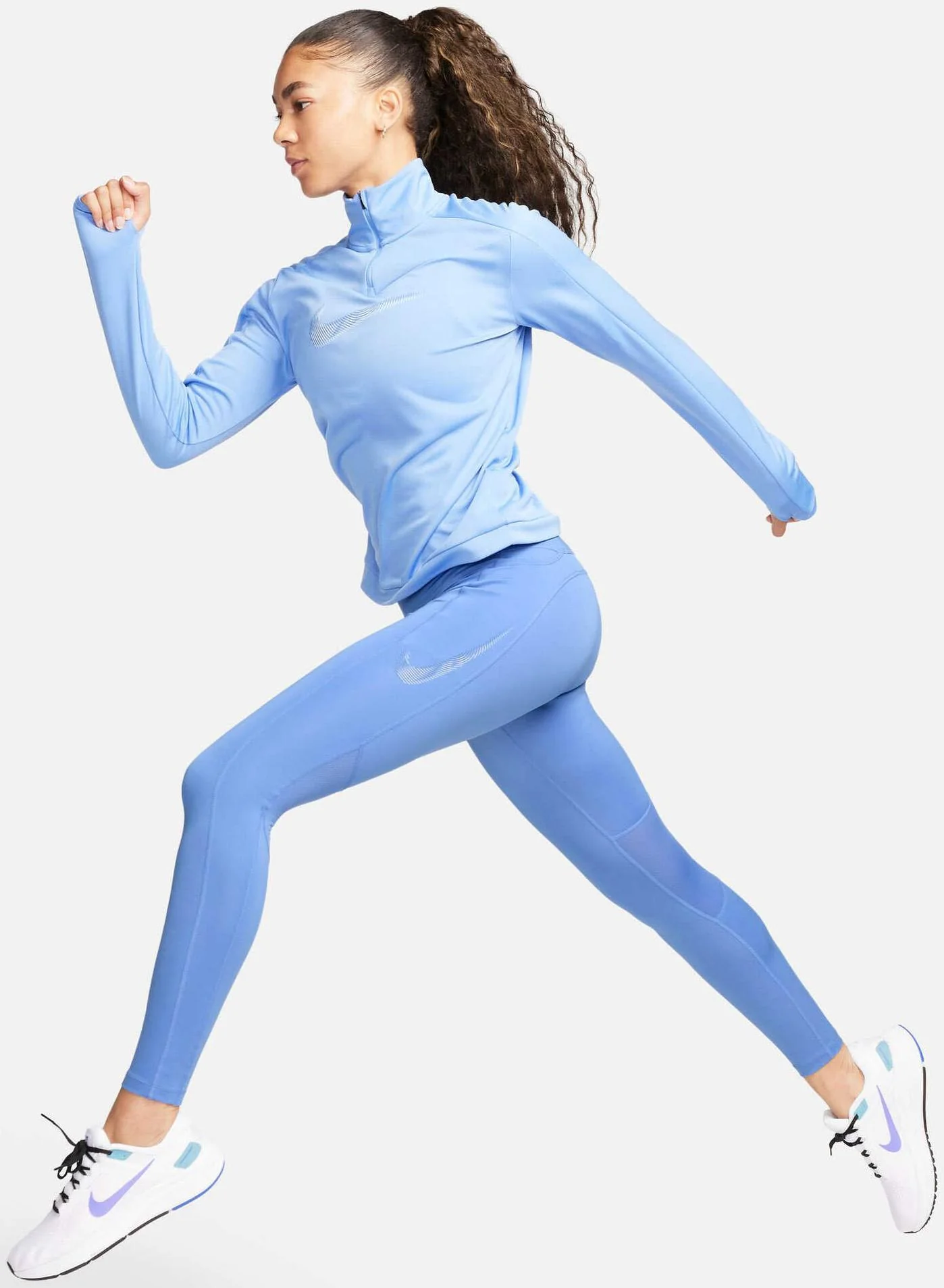 Women's Fast Swoosh Mid-Rise 7/8 Leggings - Image 8