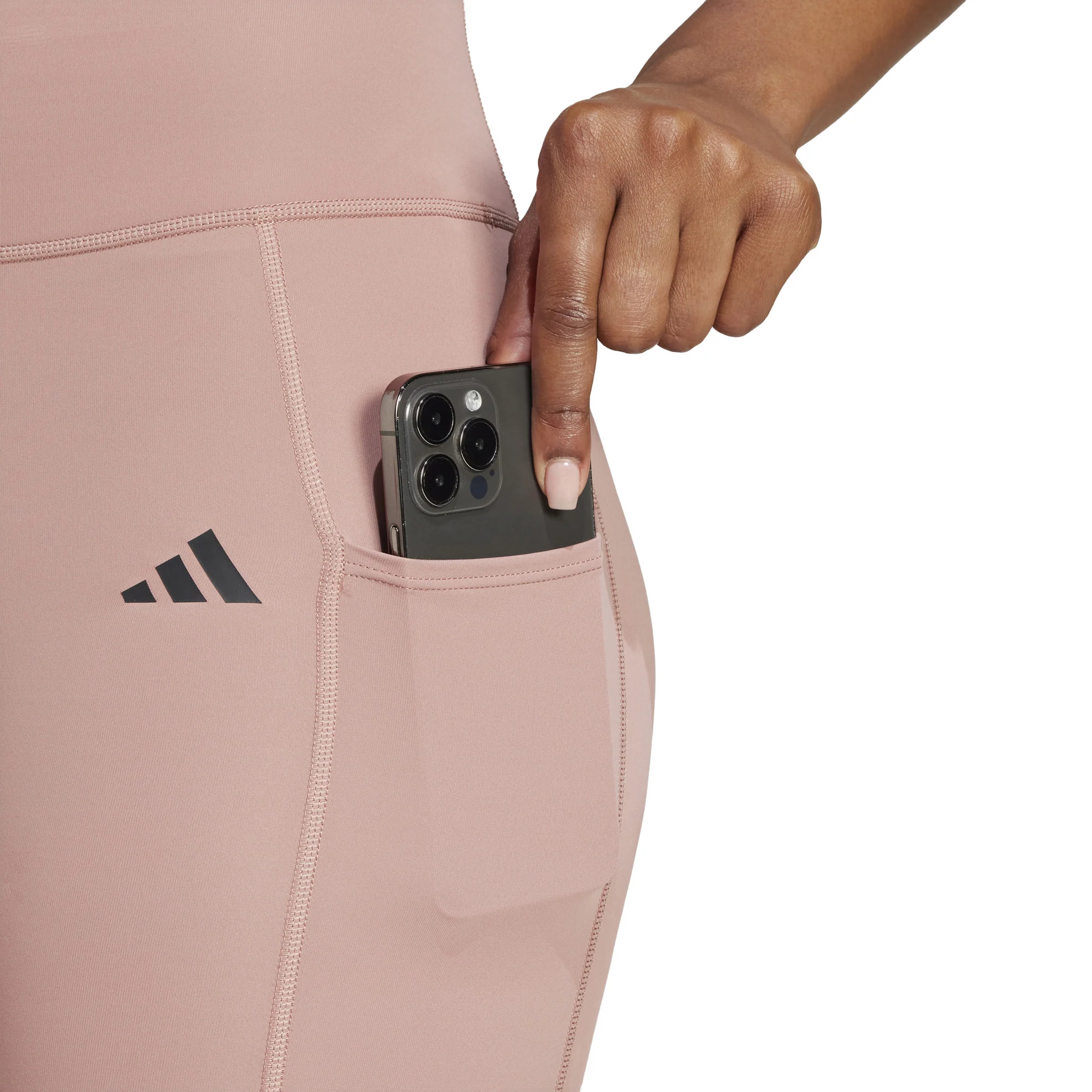 Women's Optime 3-Stripes Full-Length Leggings - Image 3