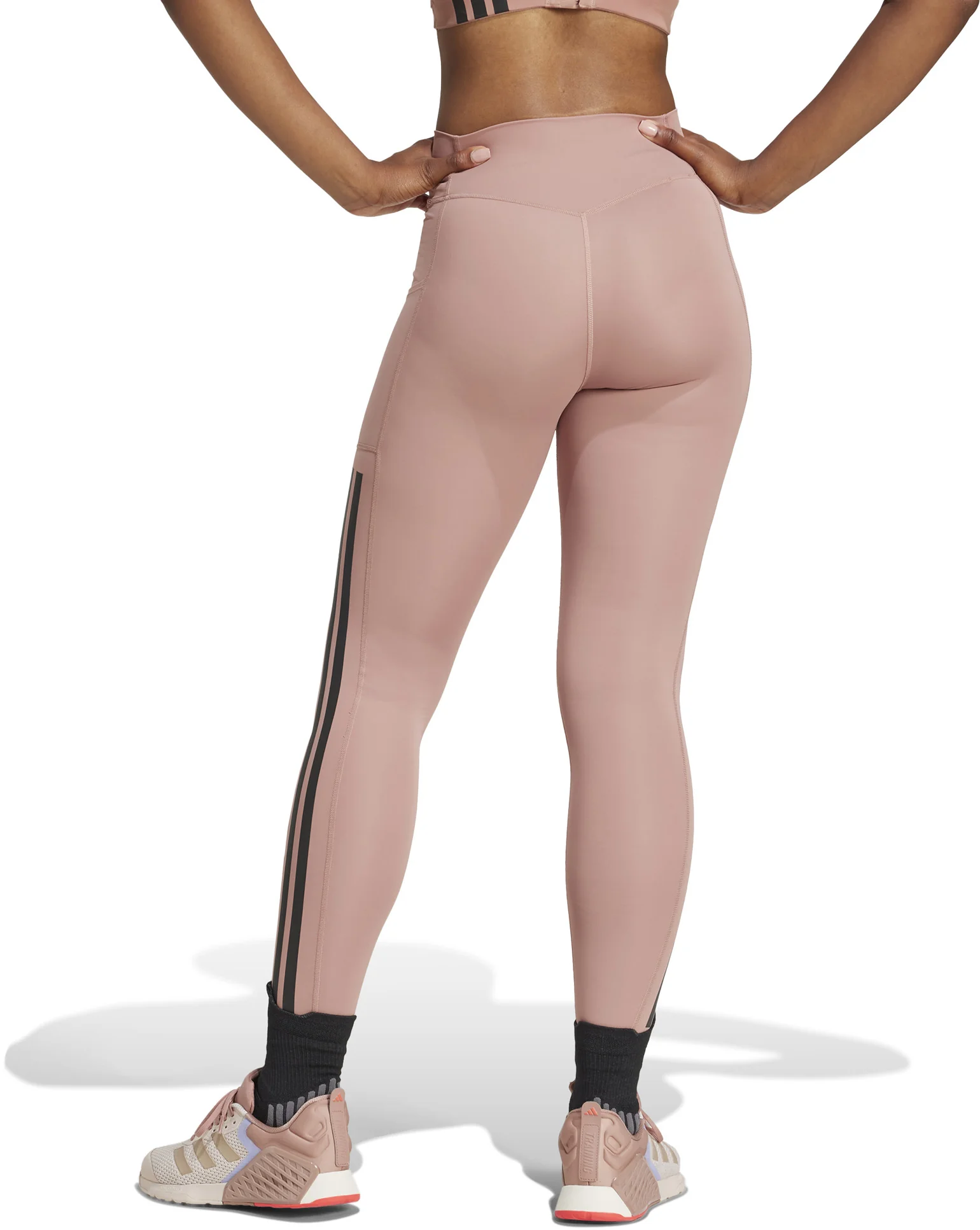 Women's Optime 3-Stripes Full-Length Leggings - Image 6