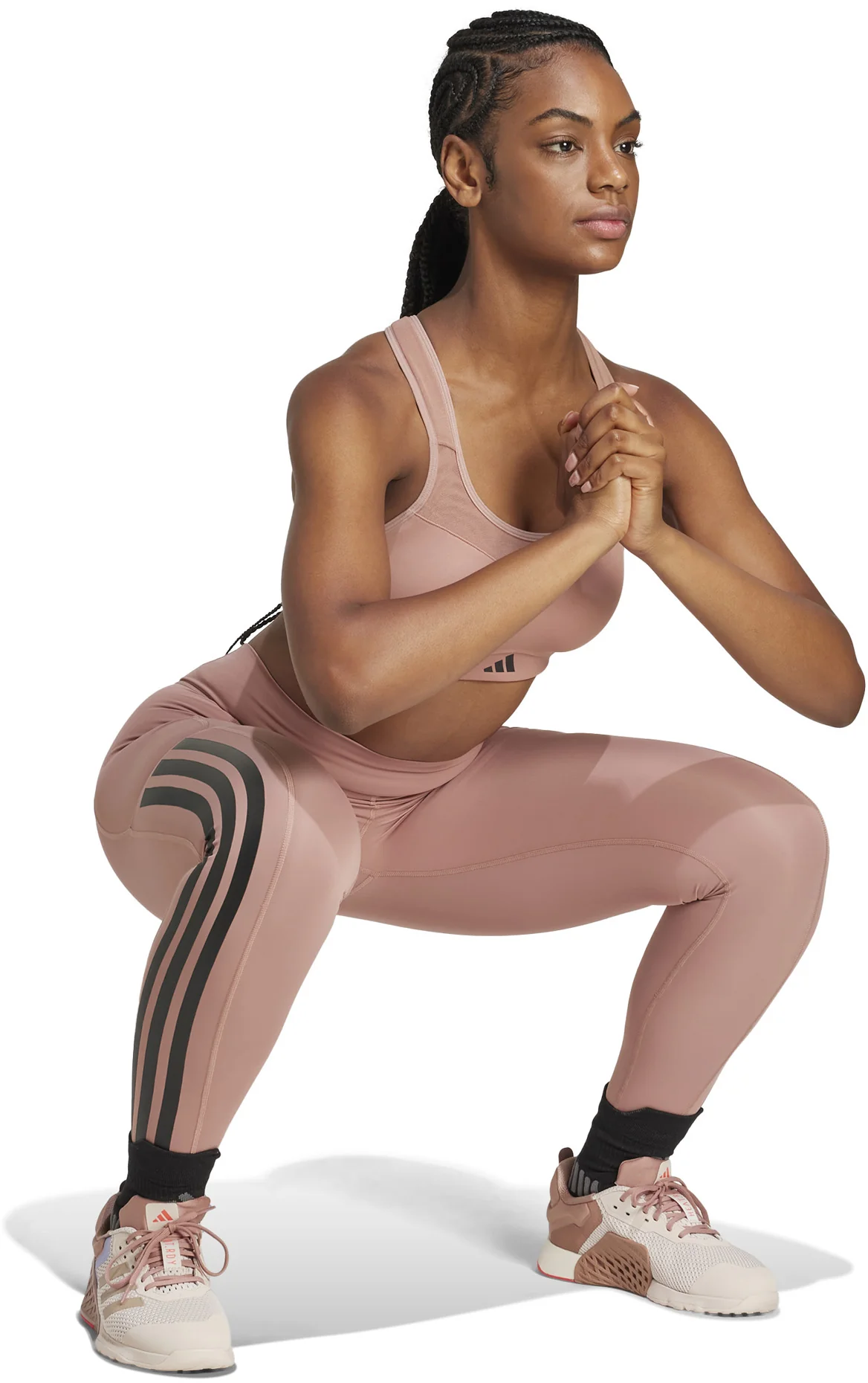 Women's Optime 3-Stripes Full-Length Leggings - Image 8