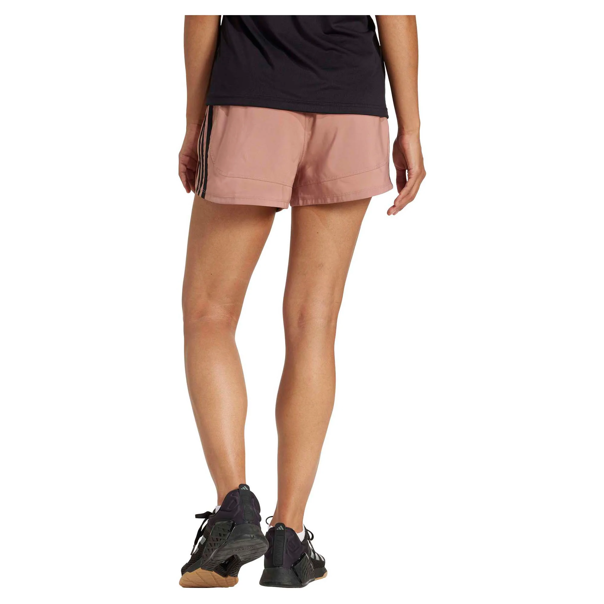 Women's Pacer Training 3-Stripes Woven High-Rise 3 Inch Shorts - Image 3