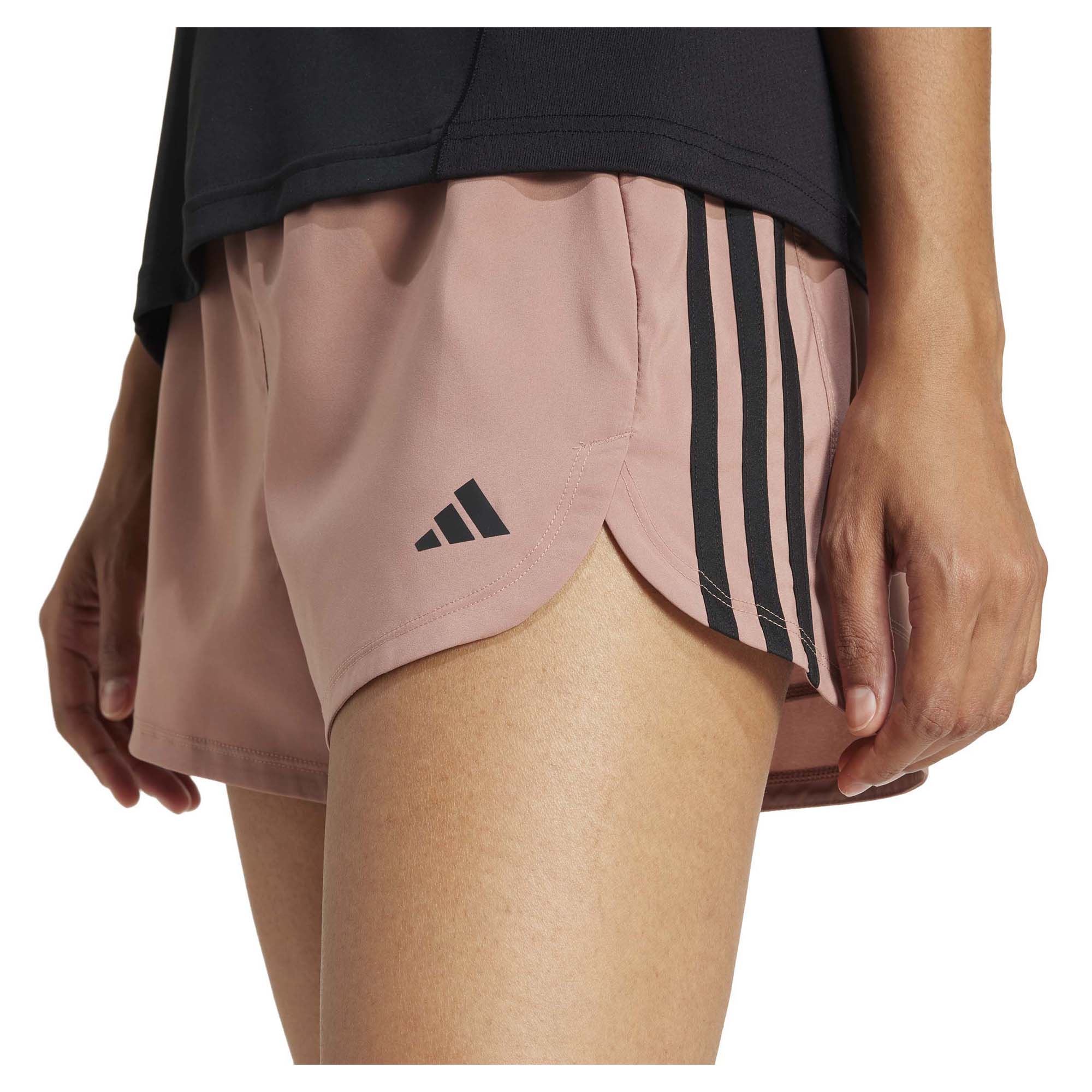 Women's Pacer Training 3-Stripes Woven High-Rise 3 Inch Shorts - Image 4